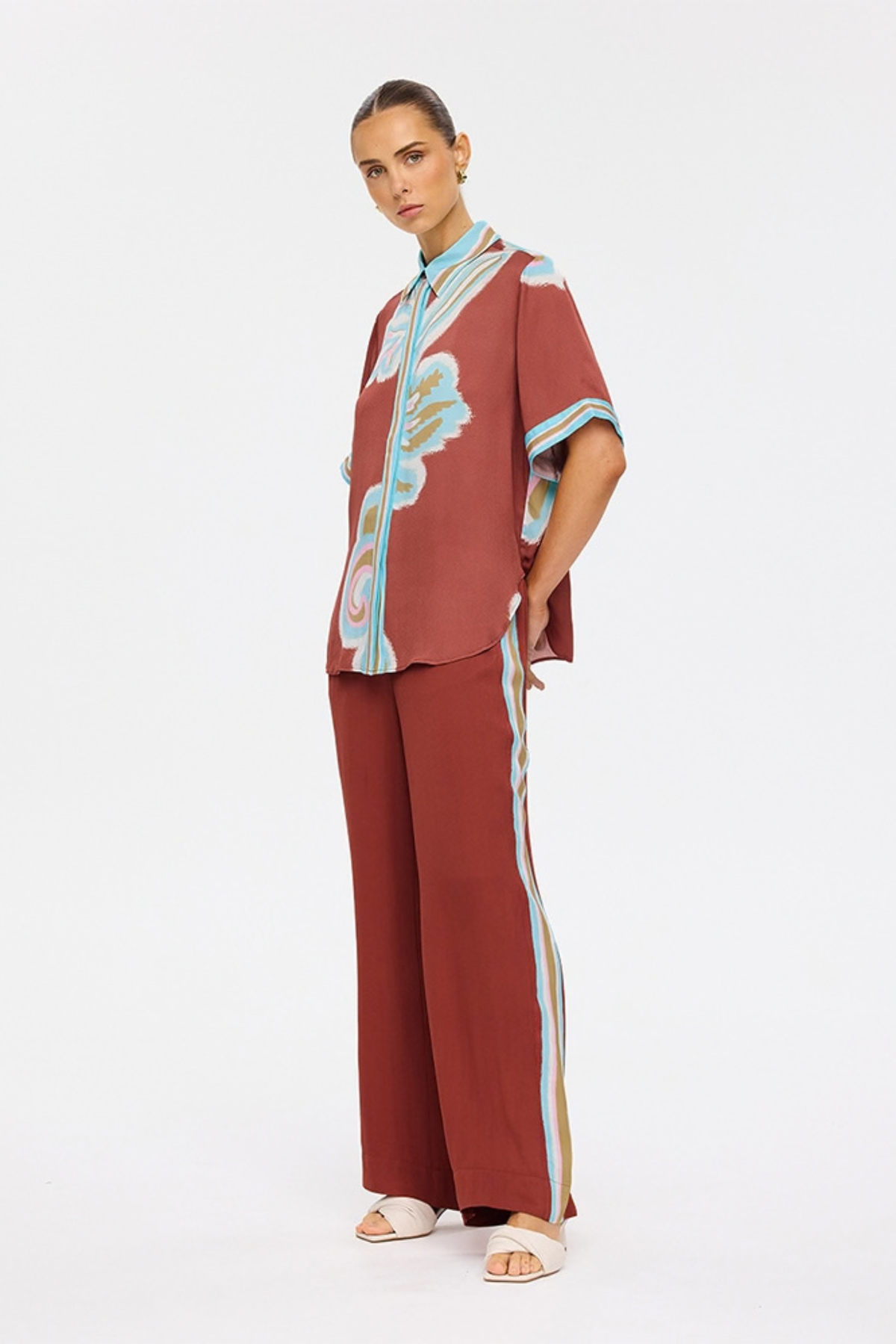 Enzo Pants - Maroon