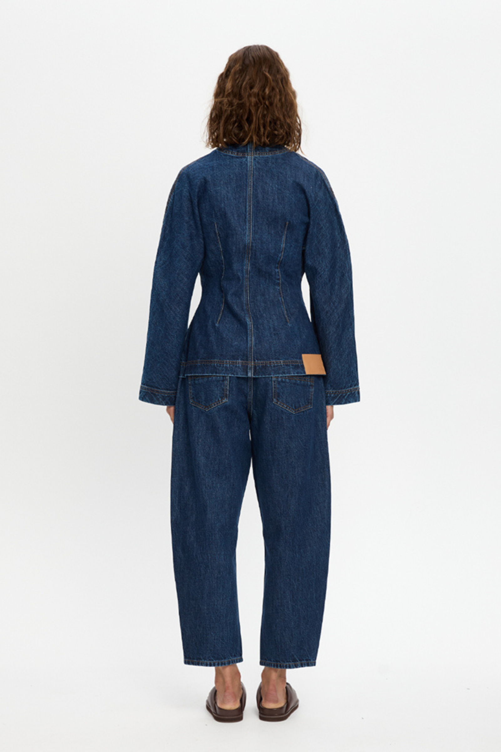 Jessica Denim Barrel Jacket - Dark