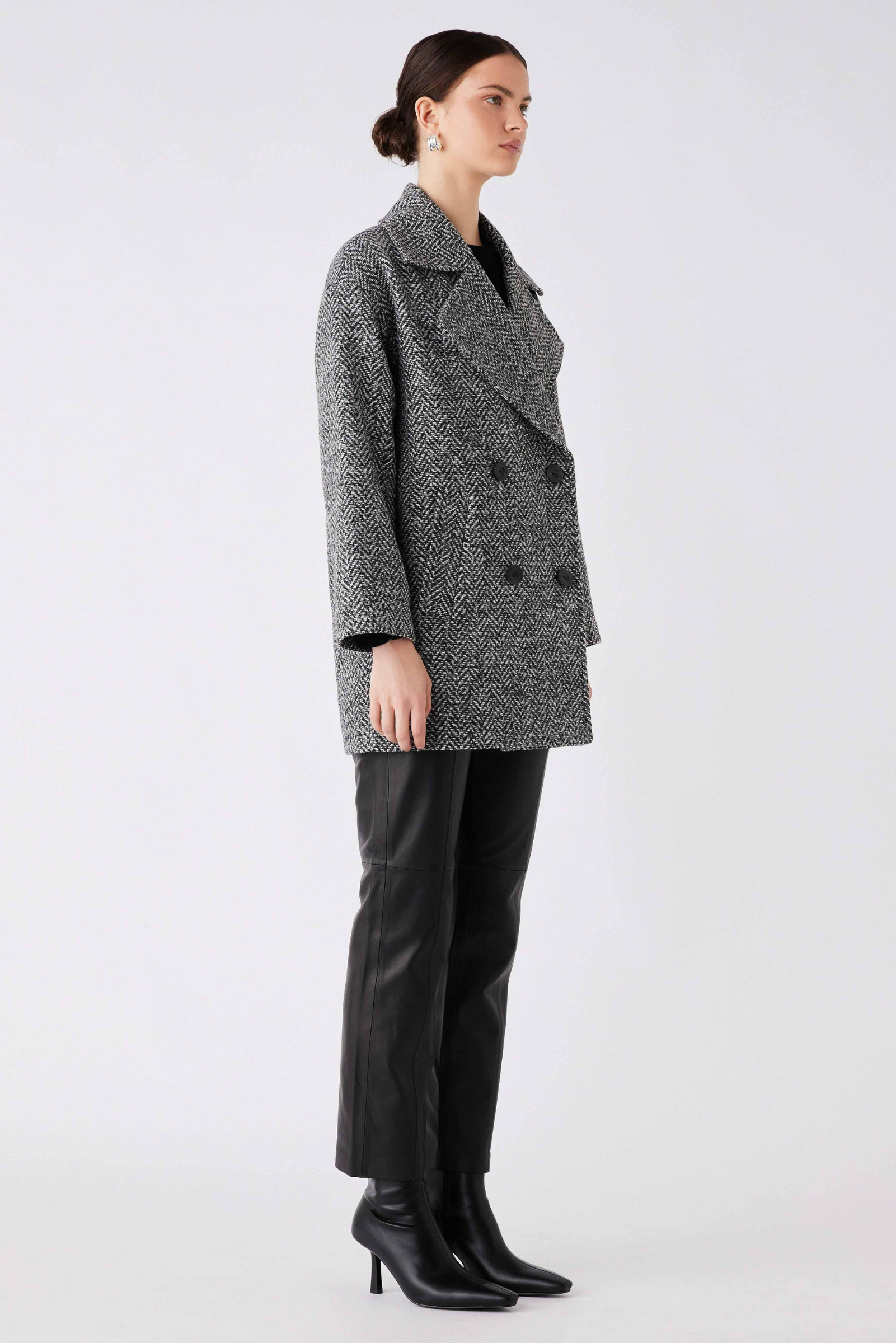 Put back online Ace Blazer Coat - Herringbone