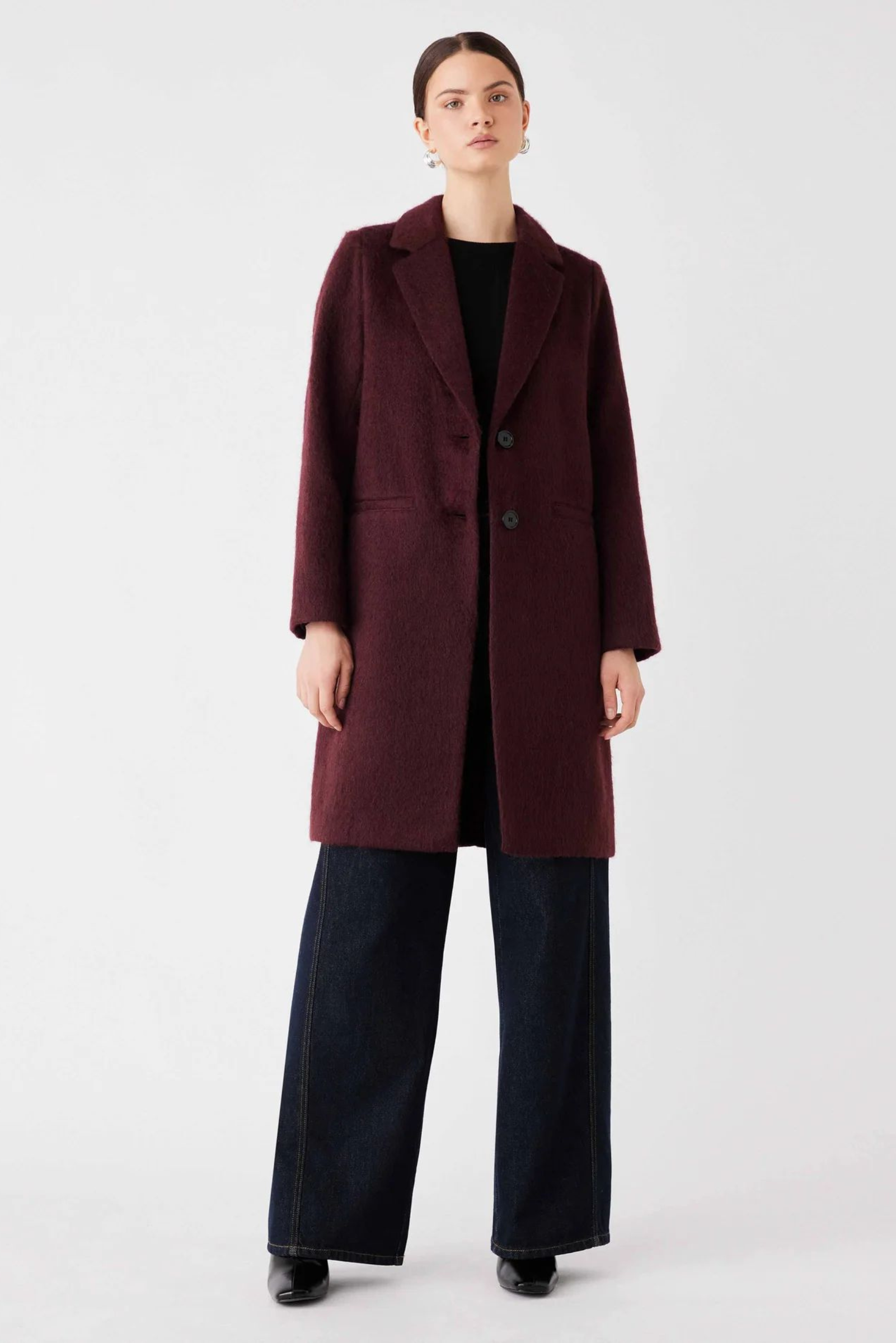 Venice Coat - Wine