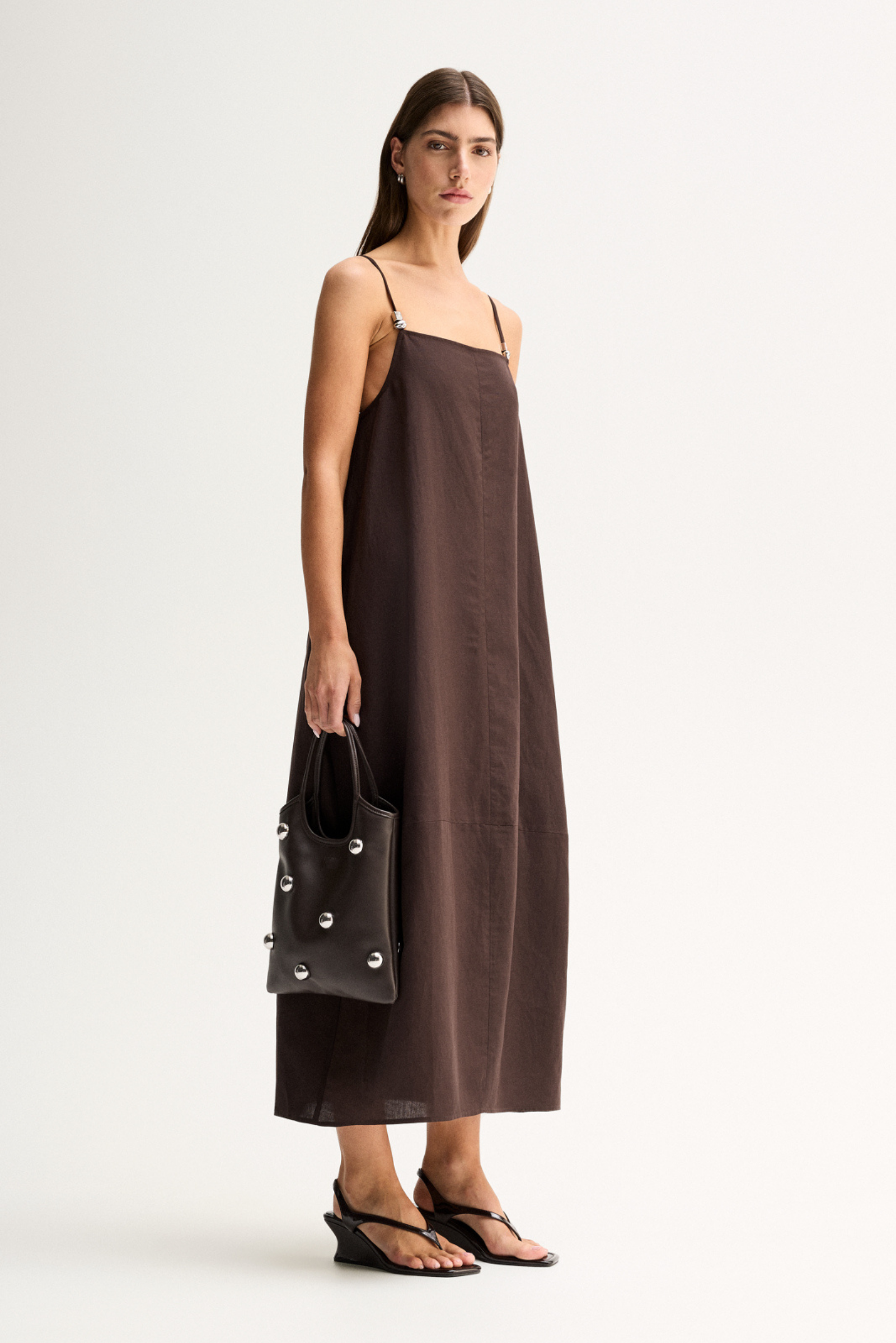 Carlo Maxi Dress - Chocolate