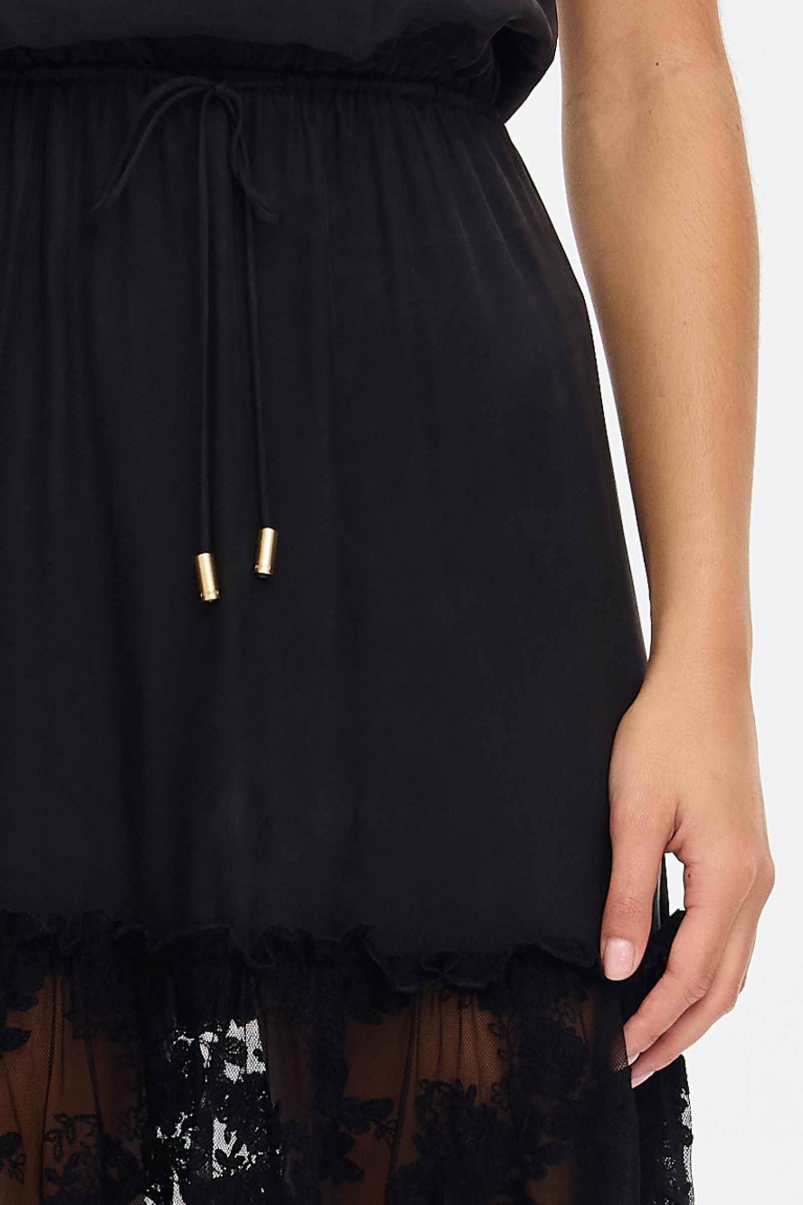 Blair Lace Maxi Dress - Black
