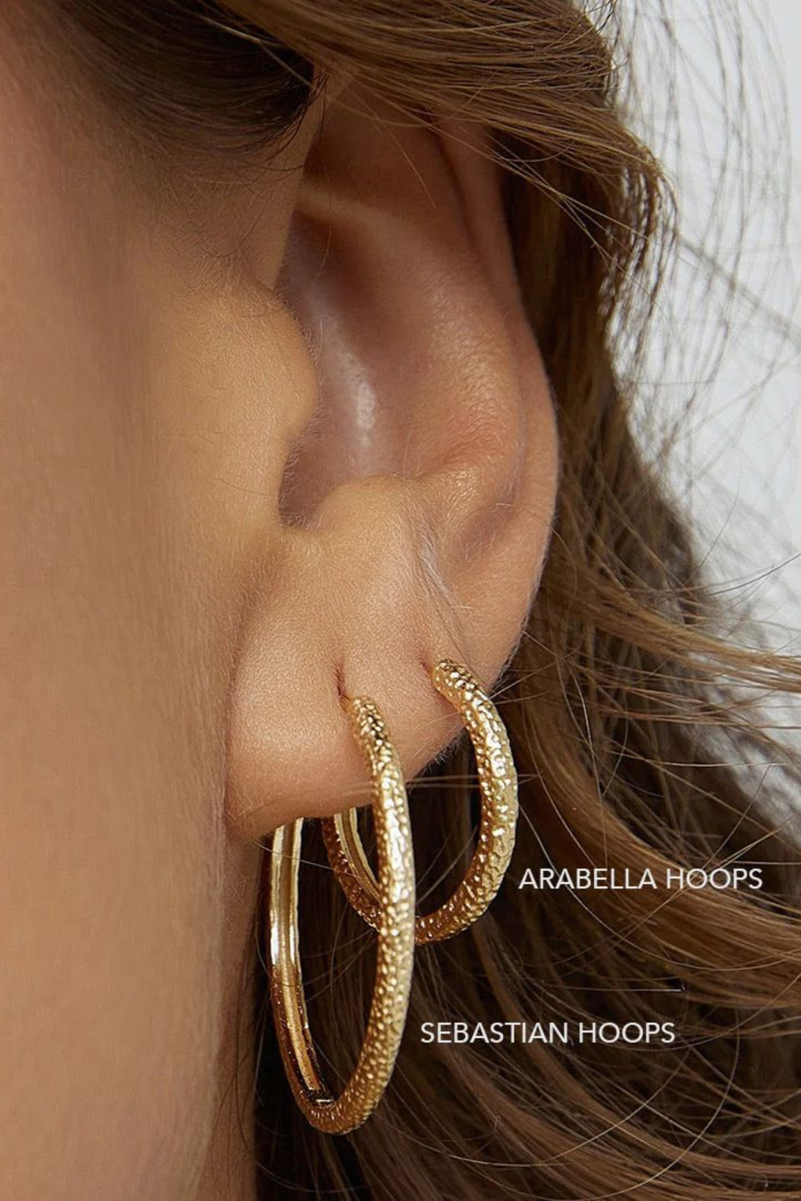 Sebastian Hoop Earrings - Gold