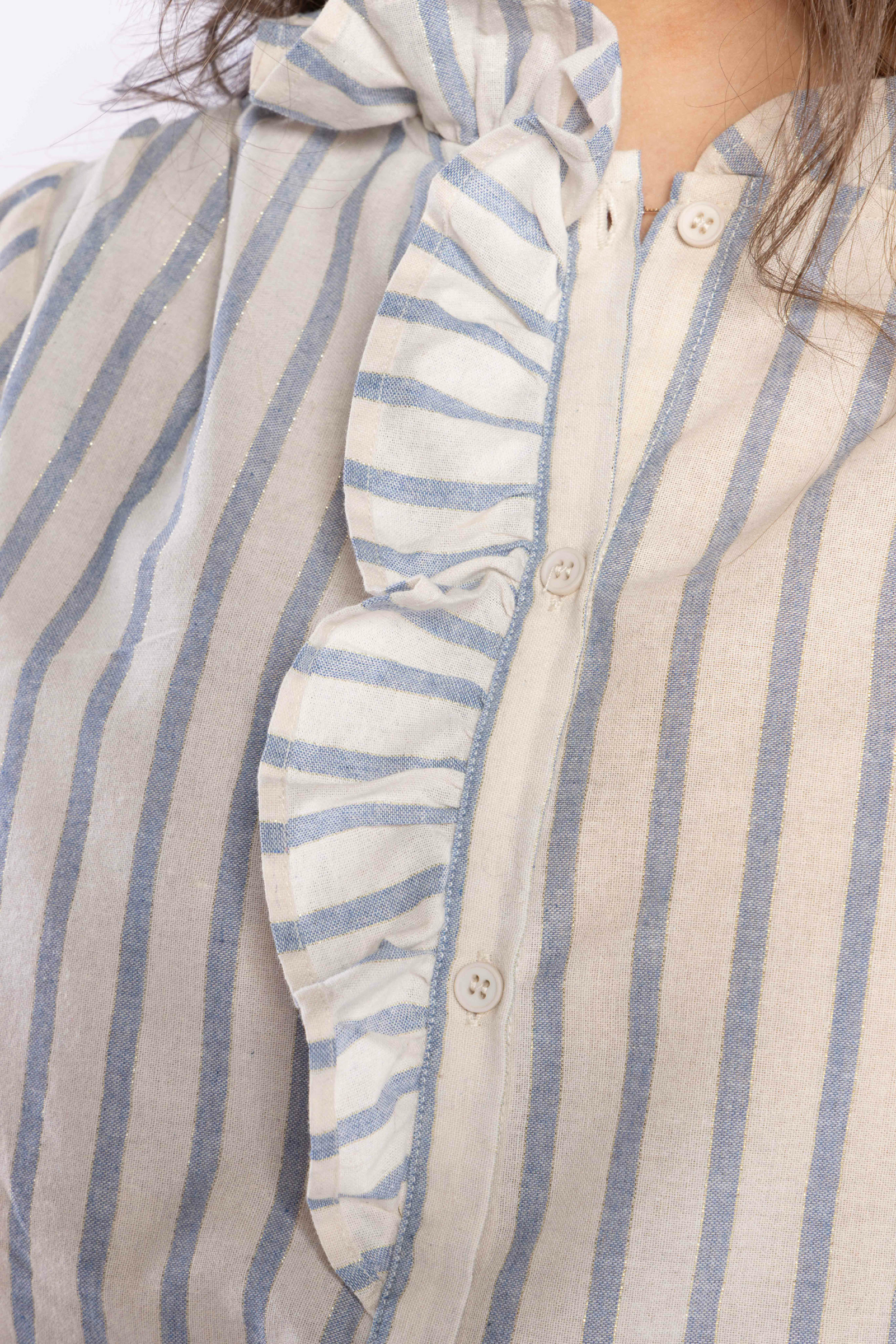 C'est La Vive Blouse - Metallic Stripe