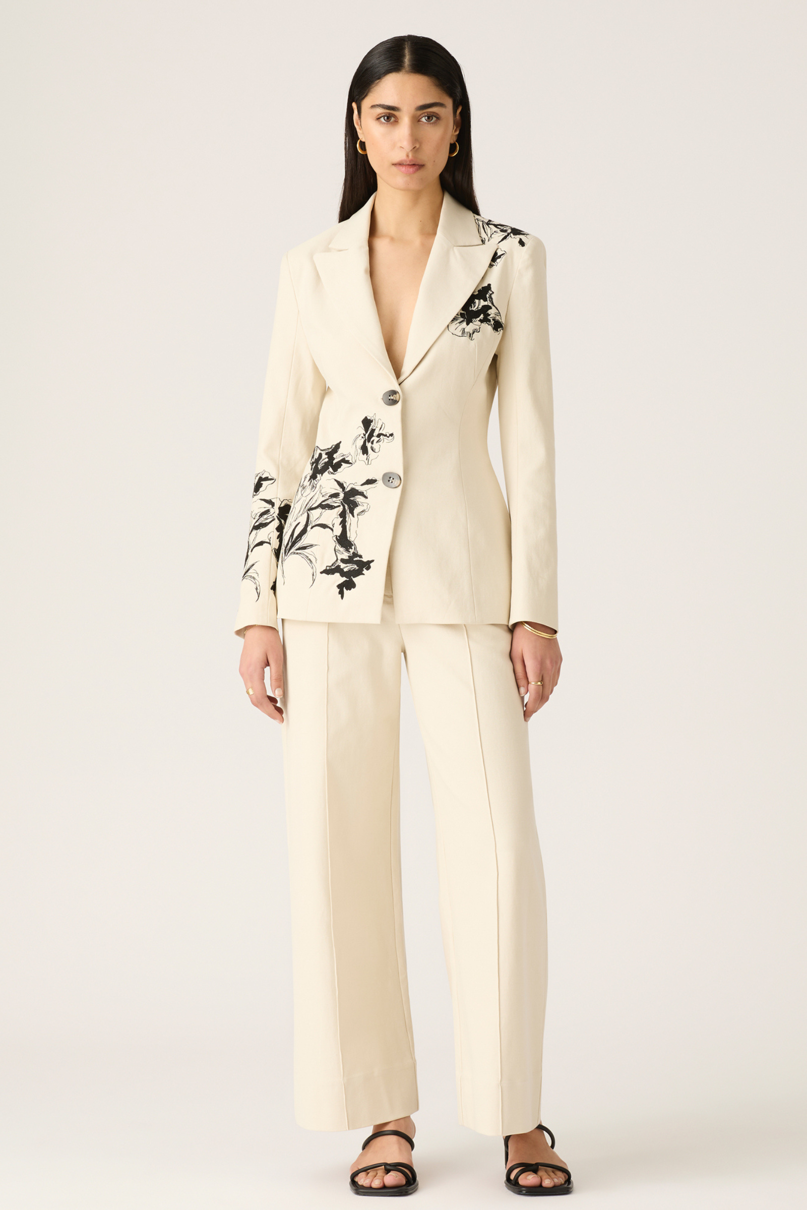 Lis Wide Leg Pants - Ivory