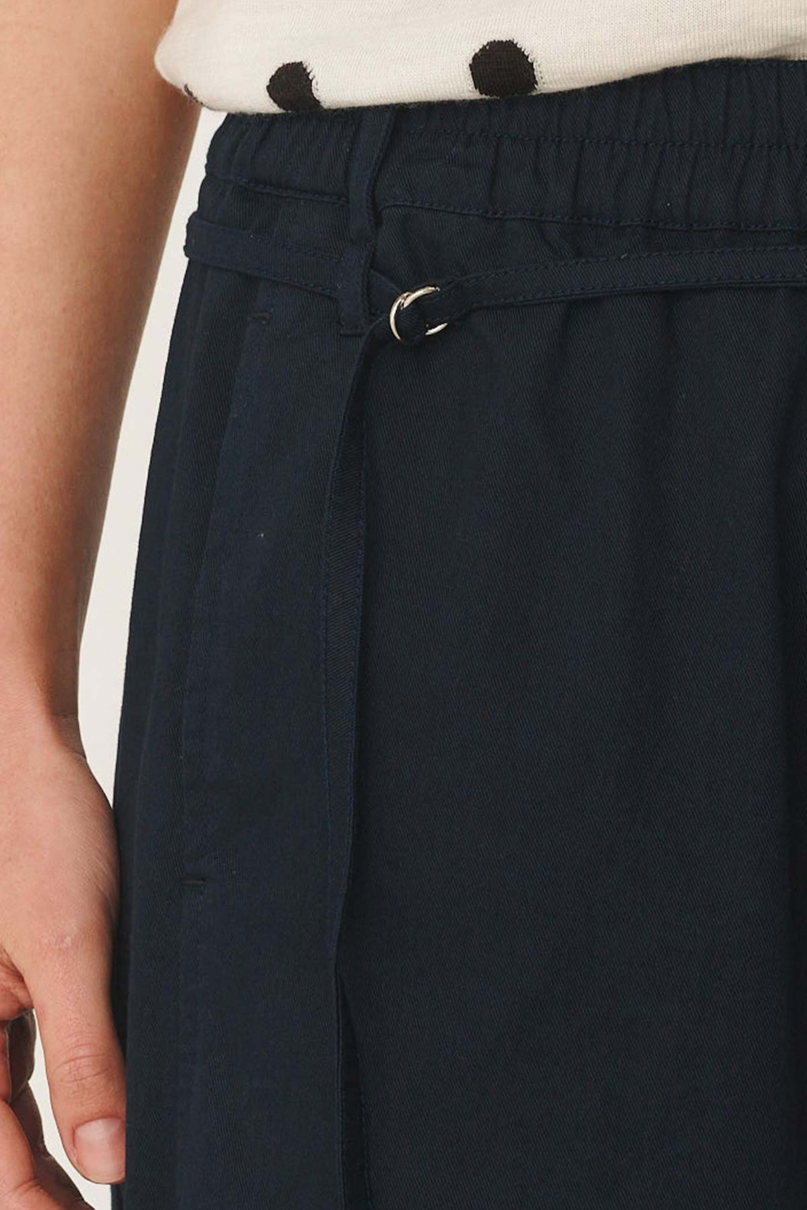 Maryanne Barrel Leg Pants - Navy