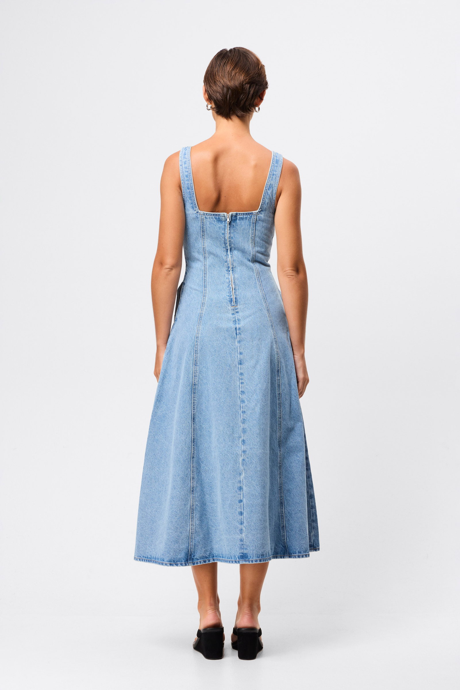 In A Daze Midi Dress - Denim
