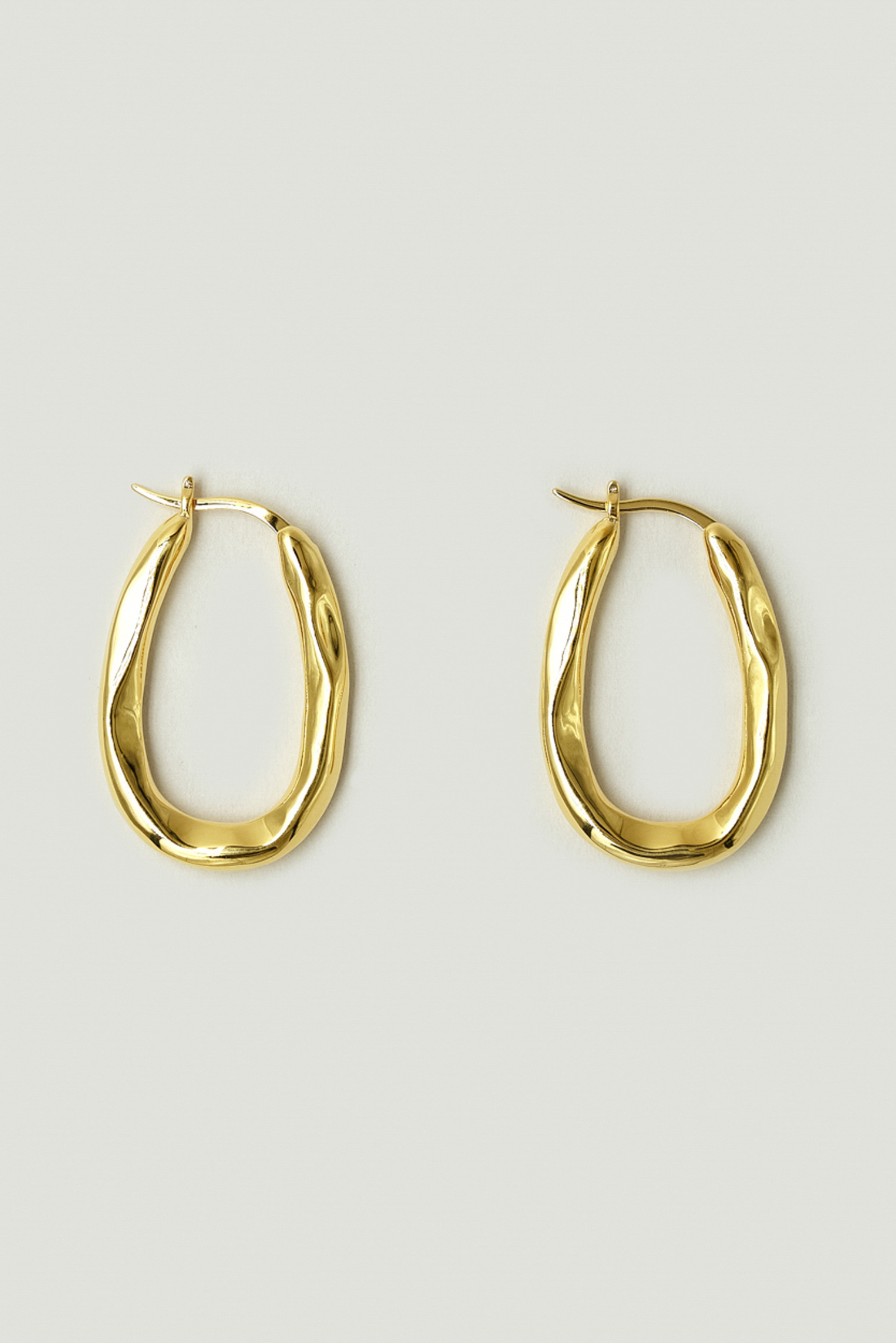 Organica Bent Hoops - Gold