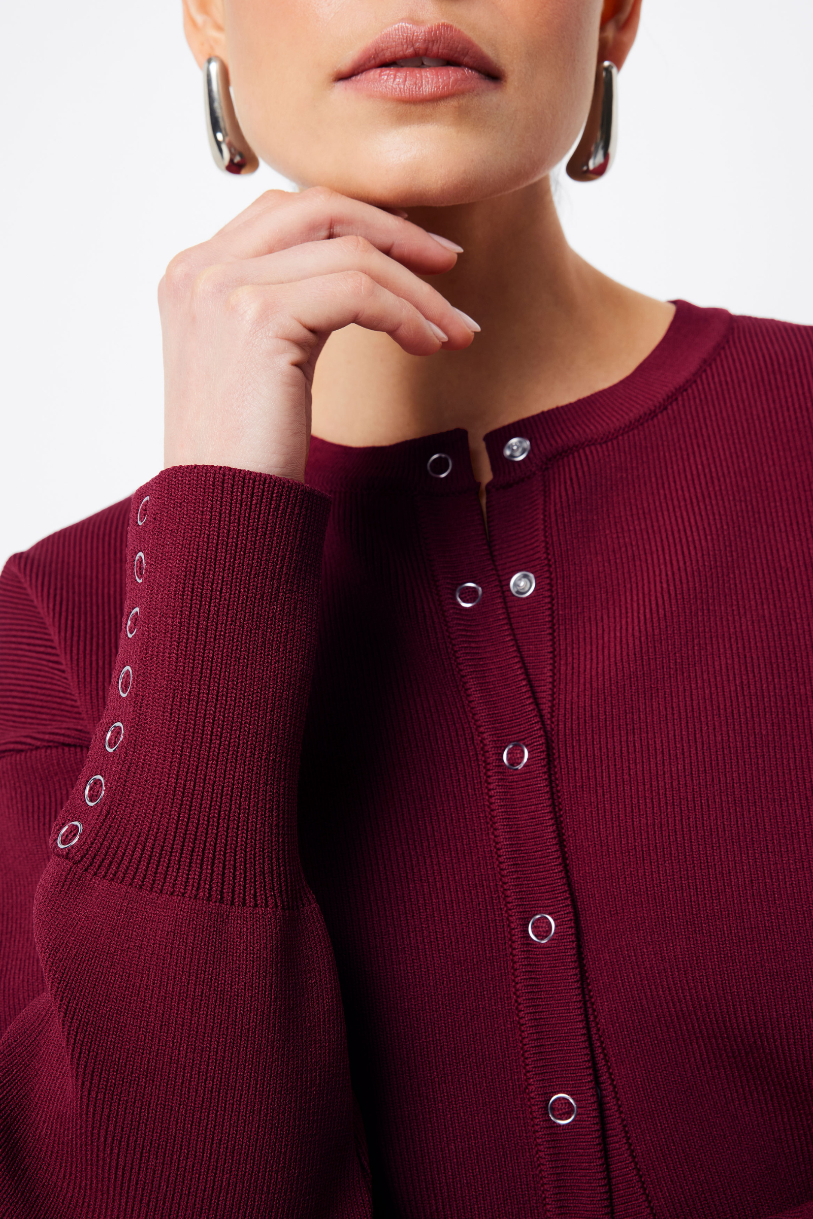 Manhattan Cardigan/Bomber - Crimson