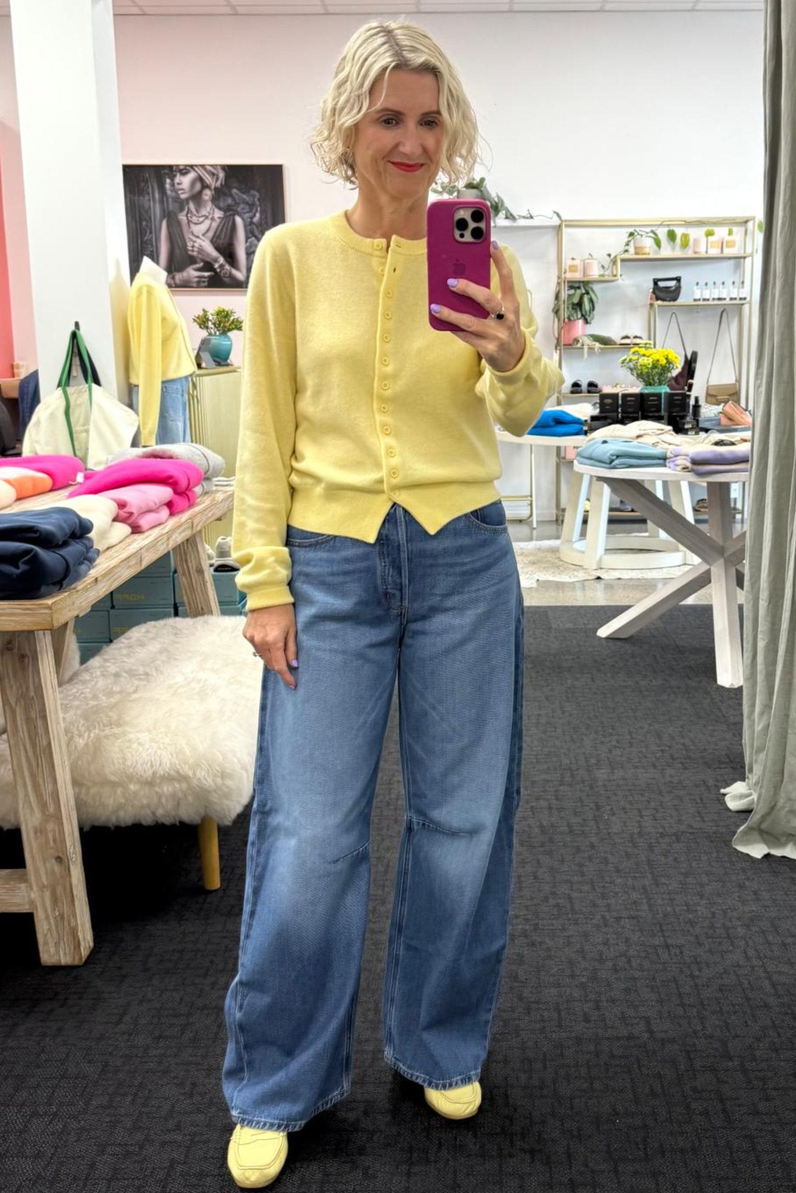 Vera Barrel Leg Jeans - Americana