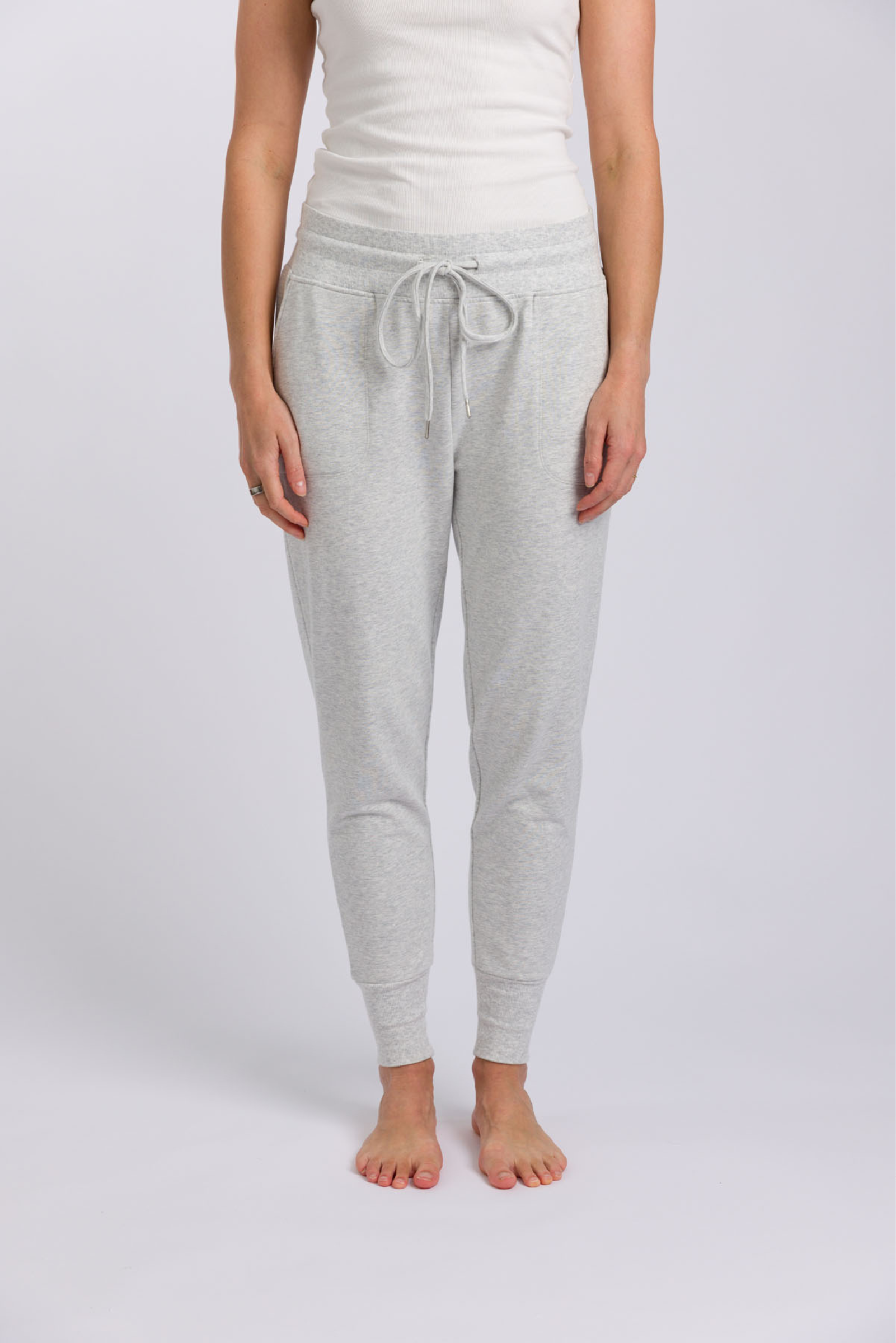 Heavenly Fleece Jogger - Silver Marle