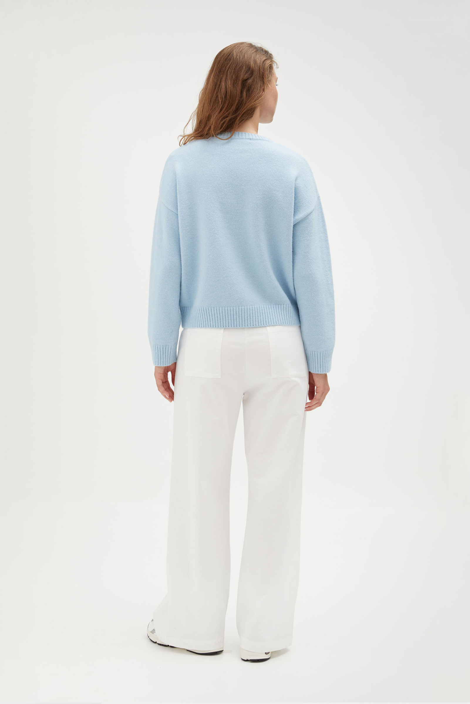 Crew Neck Knit - Light Blue