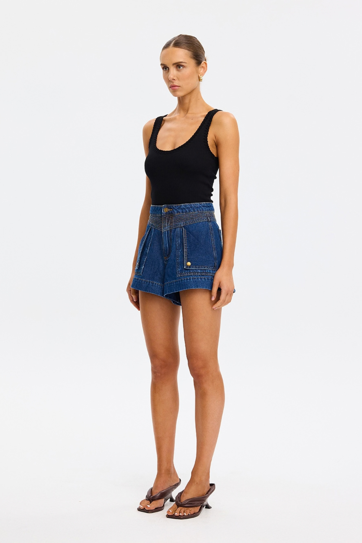 Celene Denim Shorts - Indigo