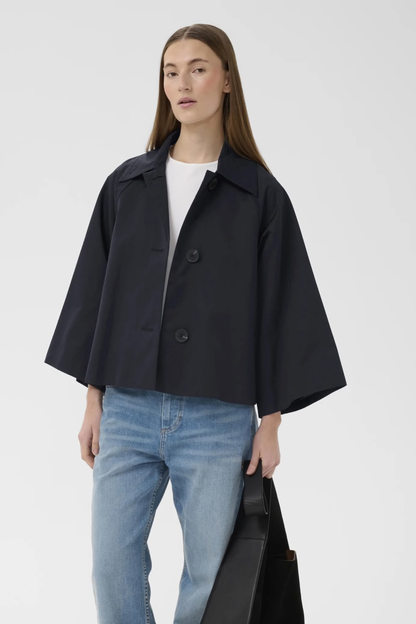 Hinona Cape Jacket - Marine Blue