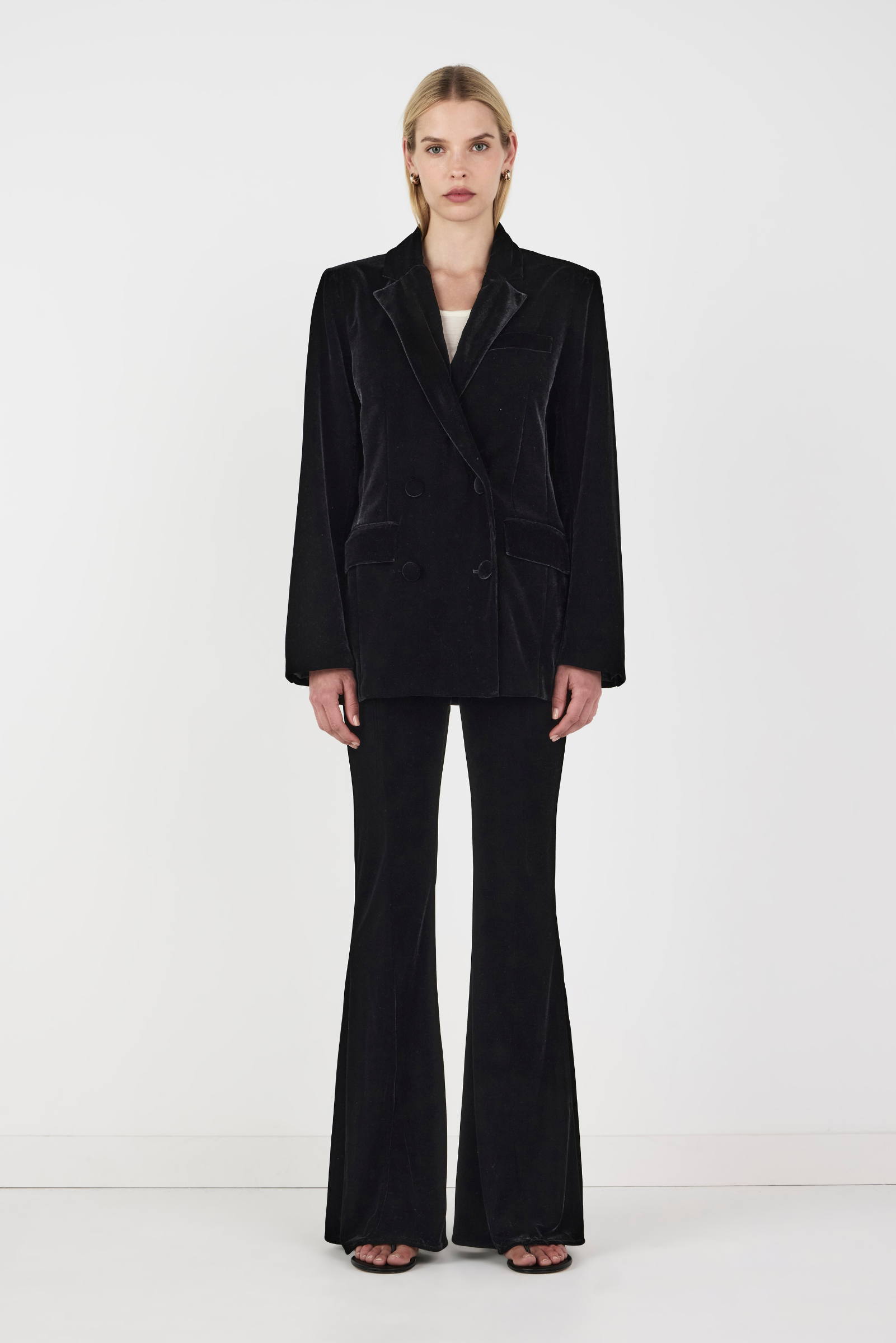 Alistair Velvet Jacket - Black