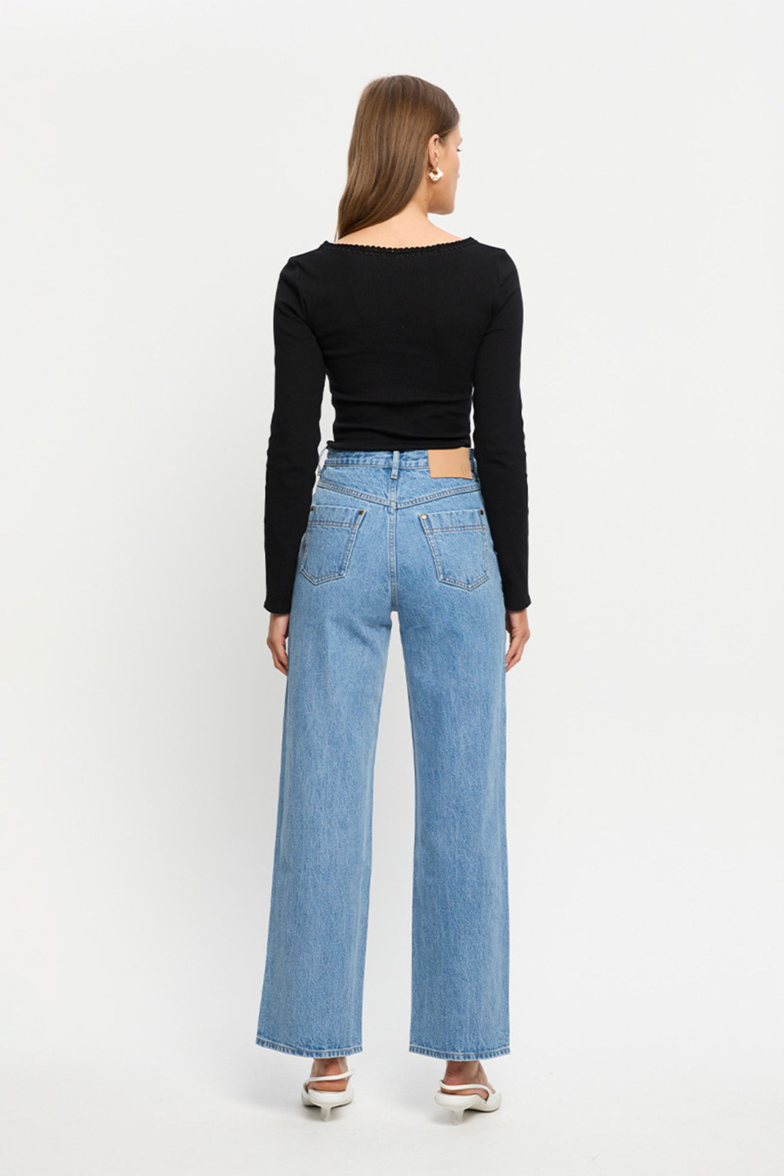 Tallulah V Neck Top - Black