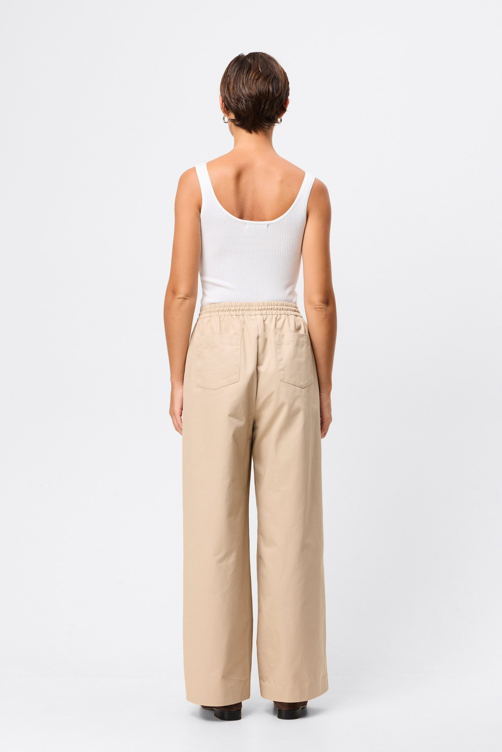Tied Down Pants - Natural