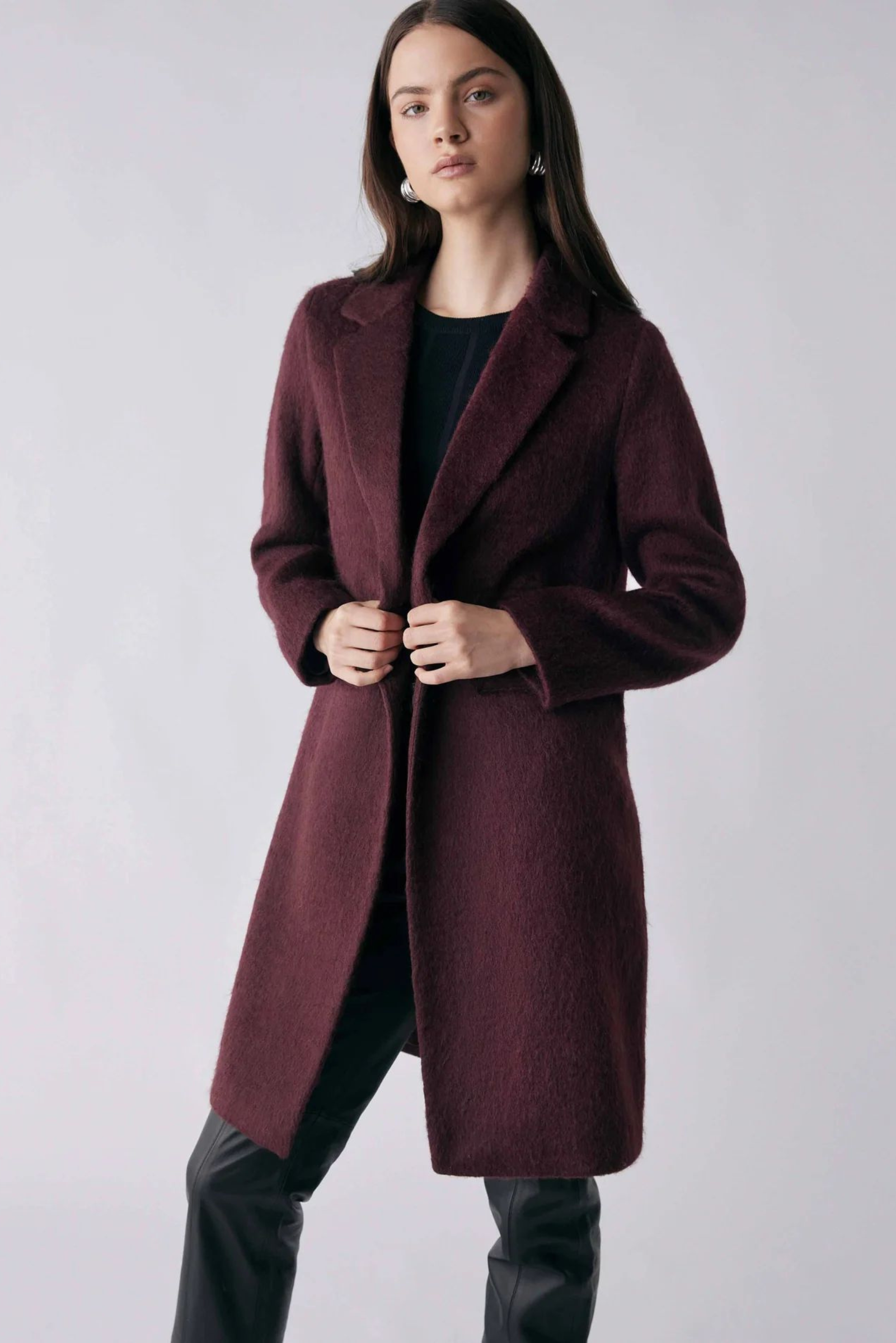 Venice Coat - Wine