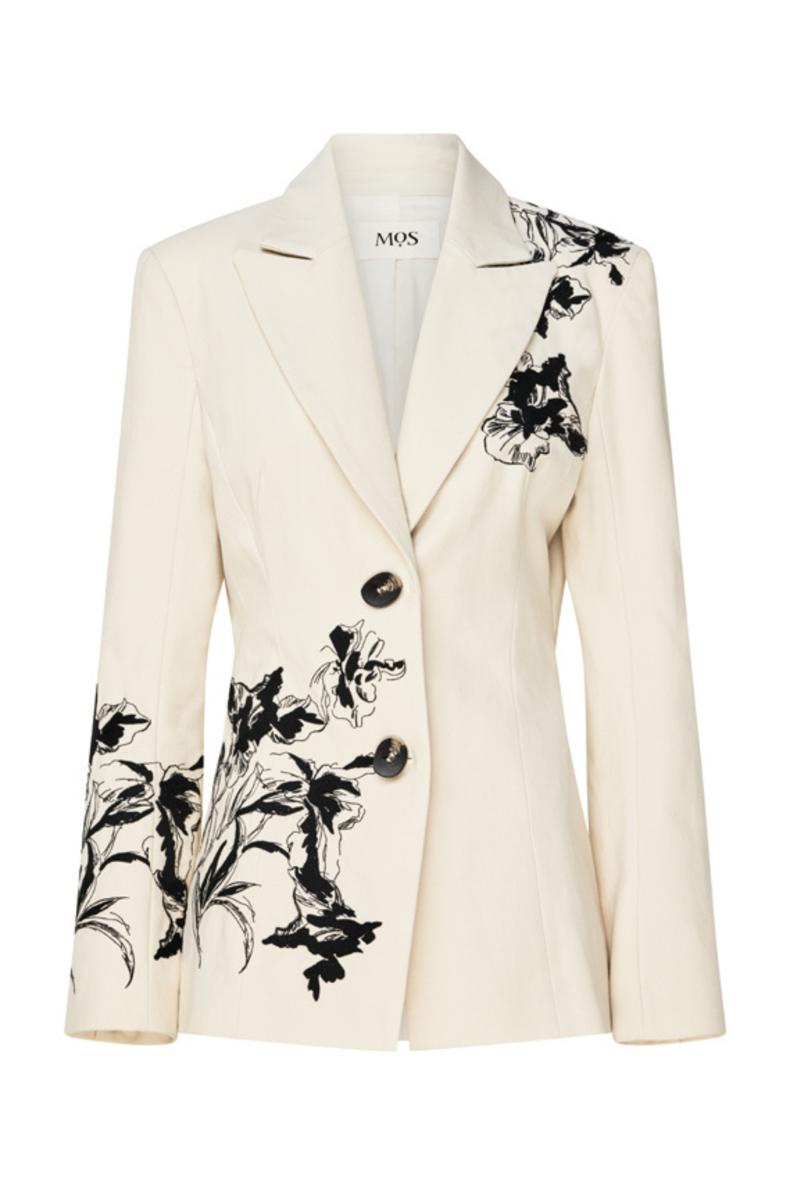 Lis Embroidery Blazer - Ivory