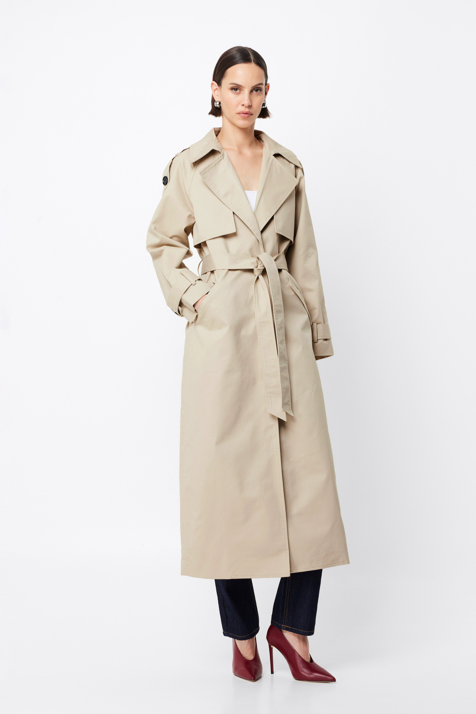 Franklin Trench Coat - Natural