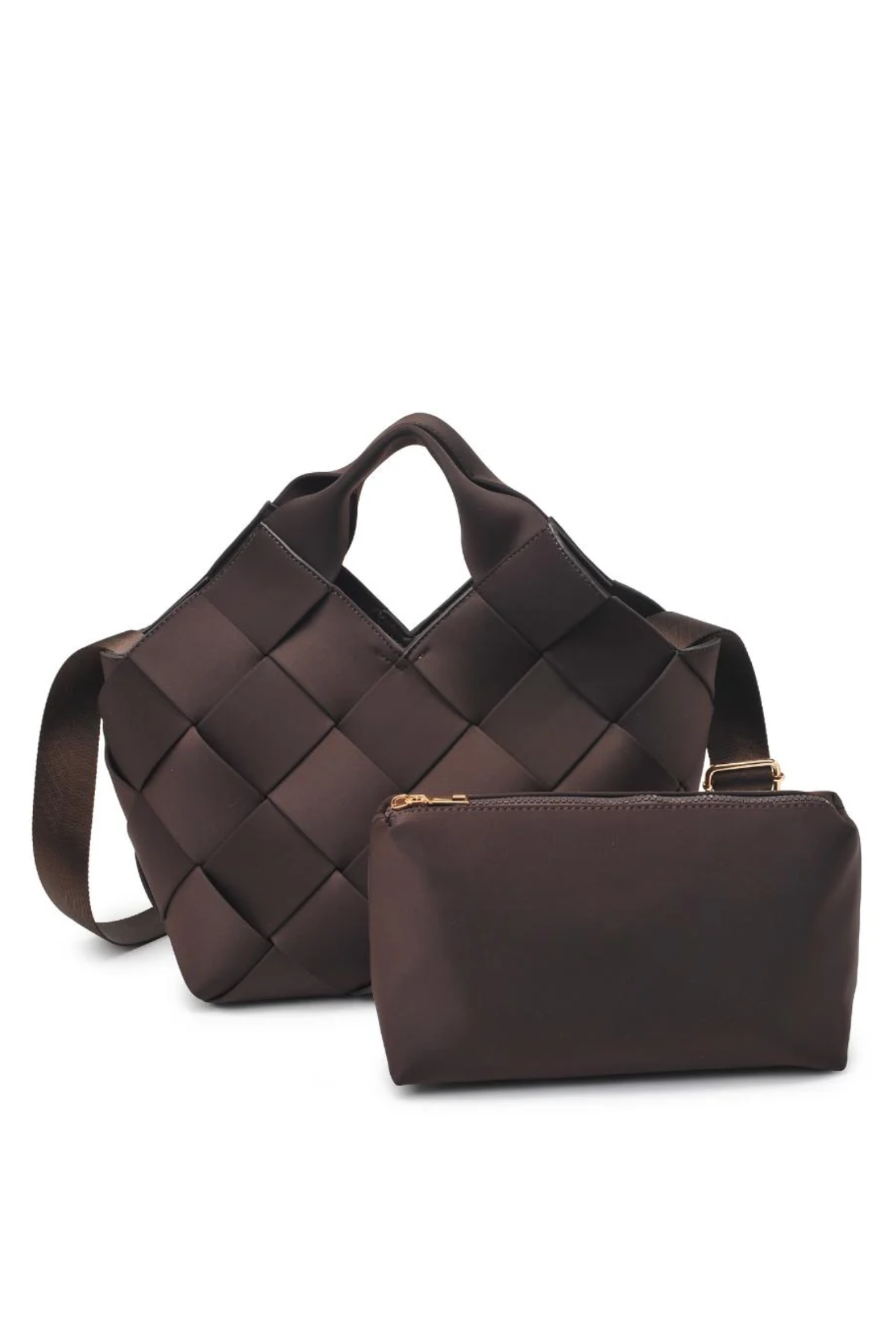 Resilience Woven Neoprene Bag - Chocolate
