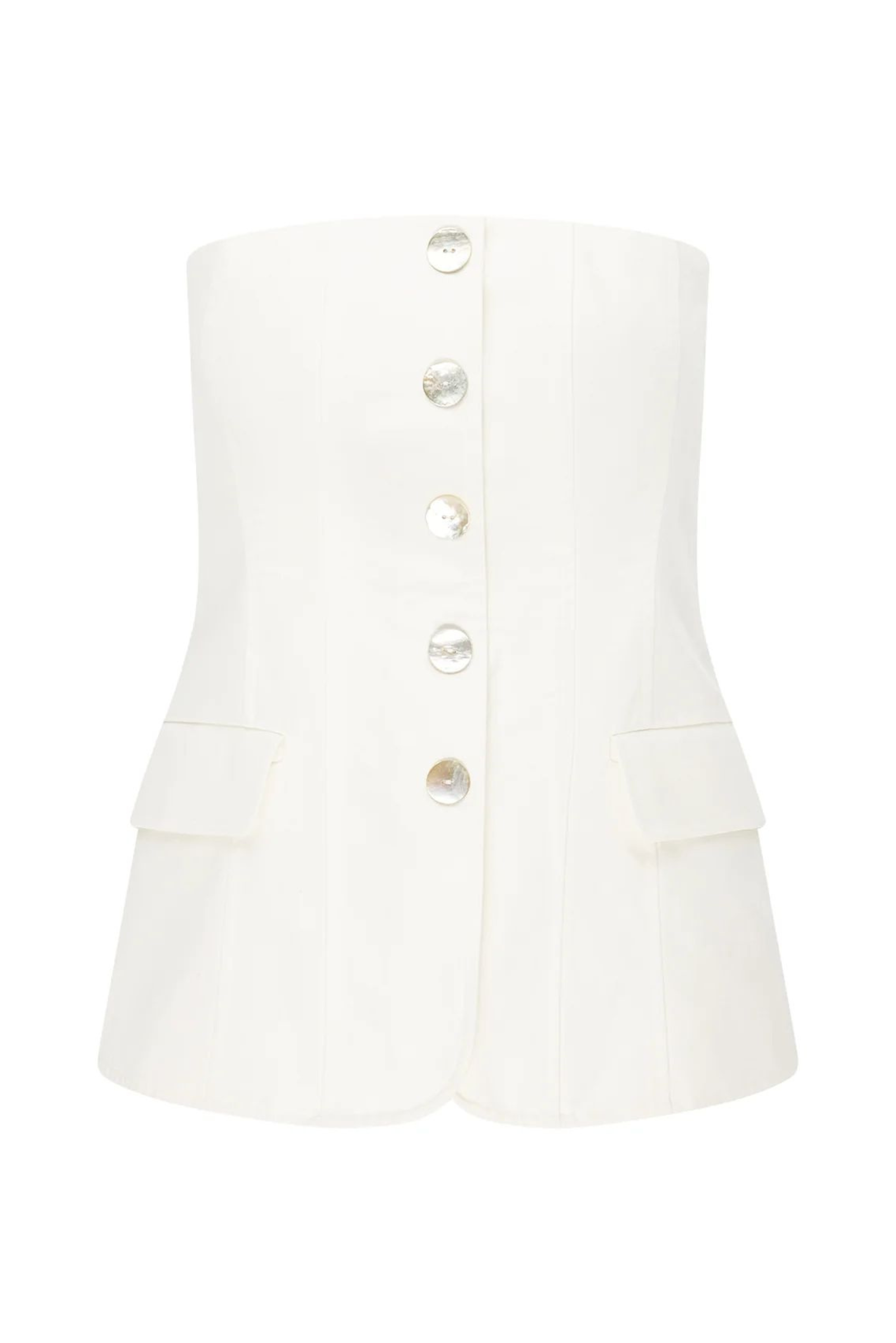 Monaco Bustier - White