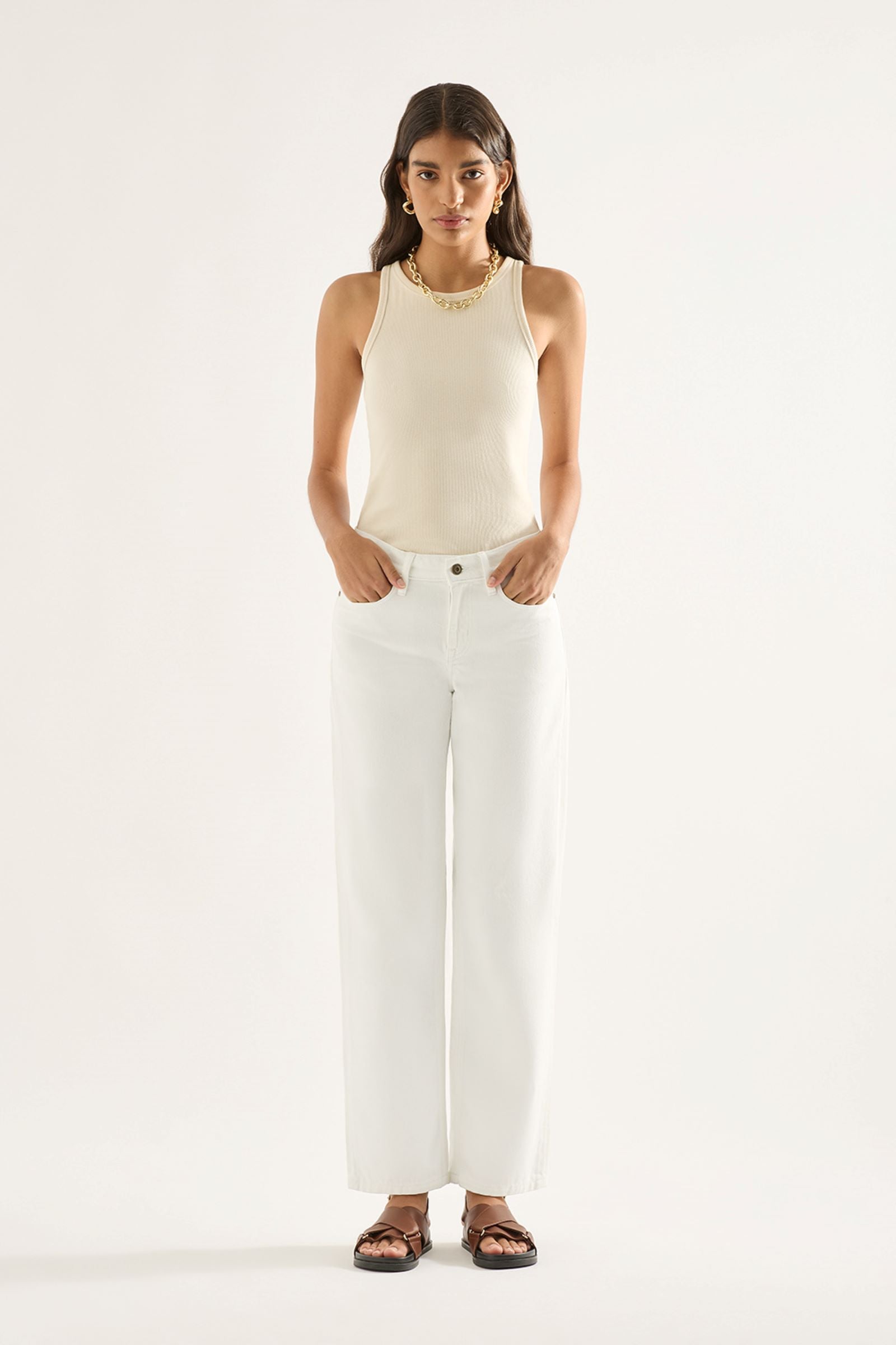 Outland Elise Jeans - White