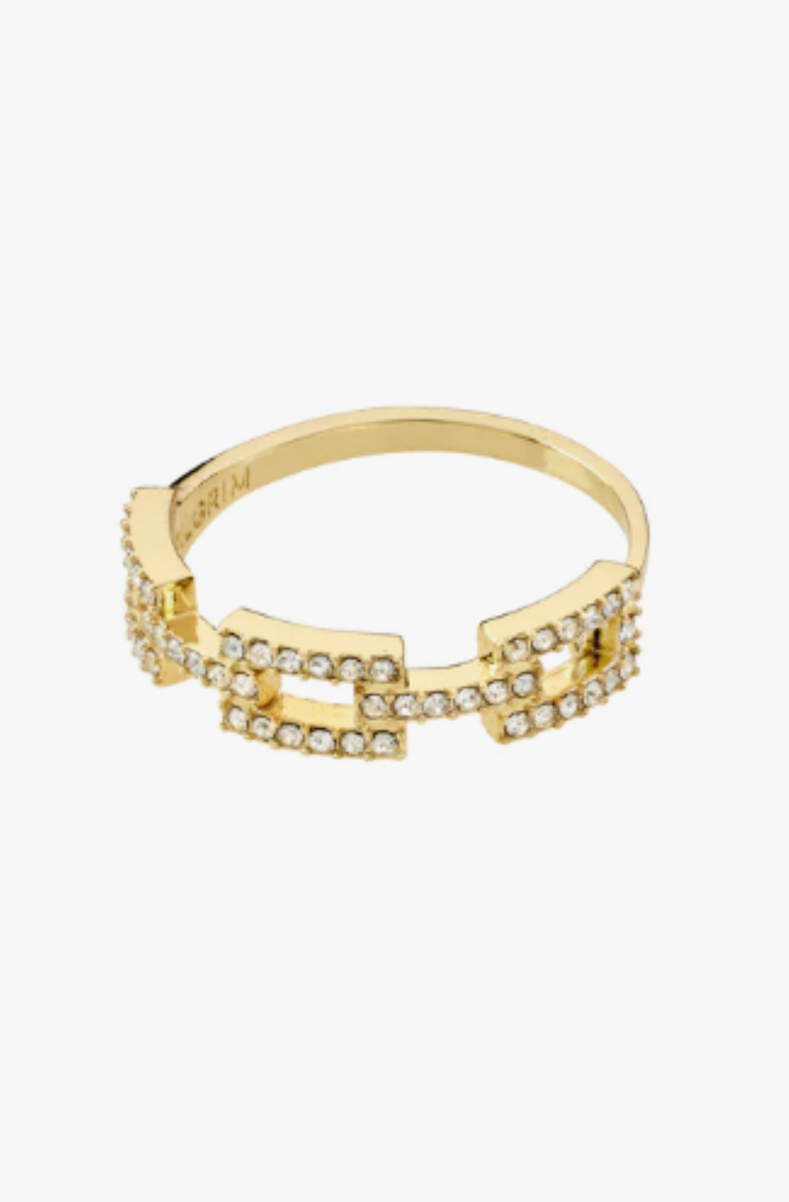 Coby Recycled Crystal Ring - Gold Plated