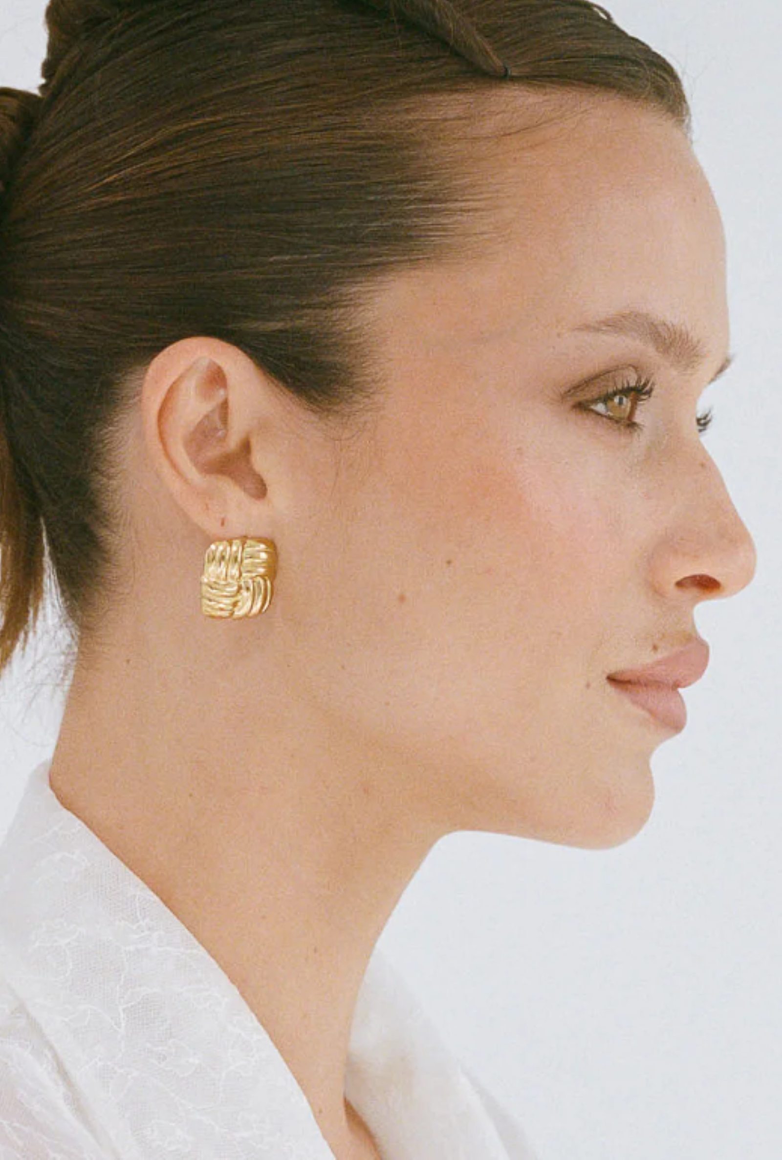 Baby Cushion Earrings- Gold
