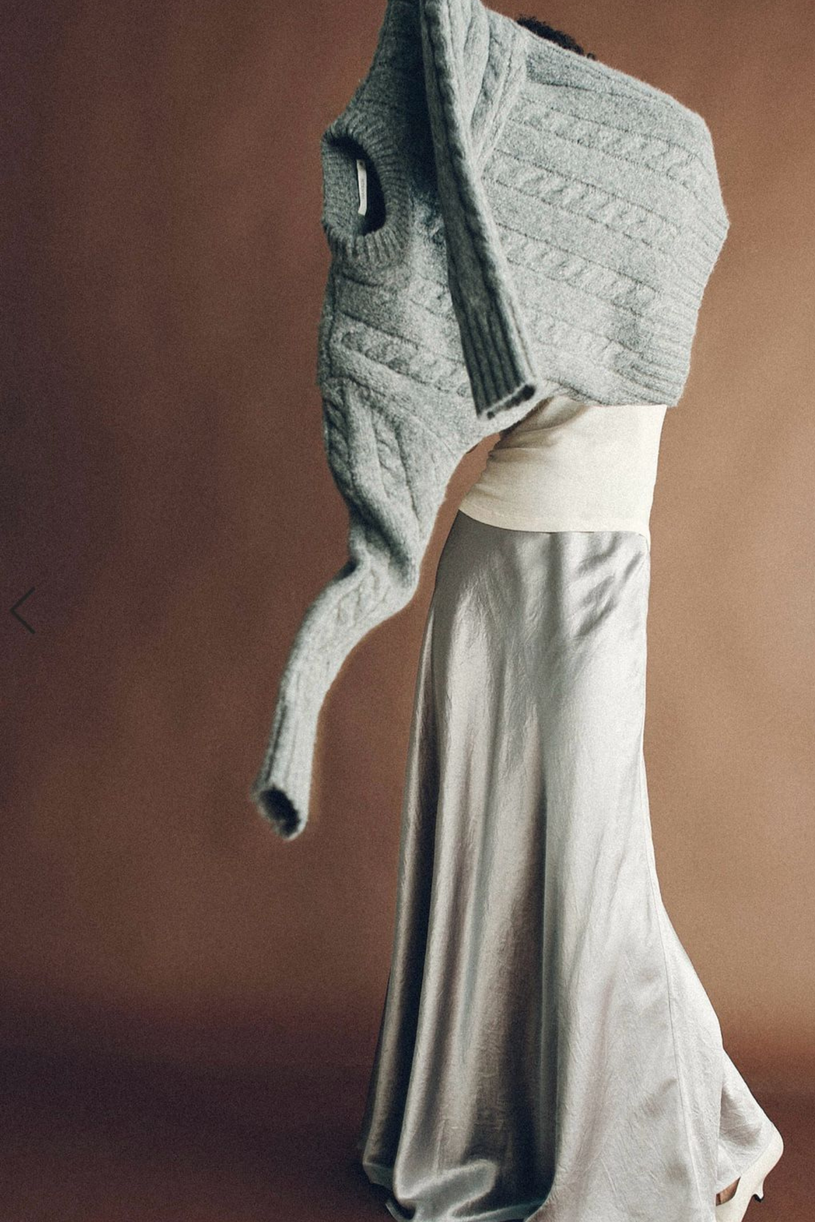 Femme Maxi Skirt - Silver