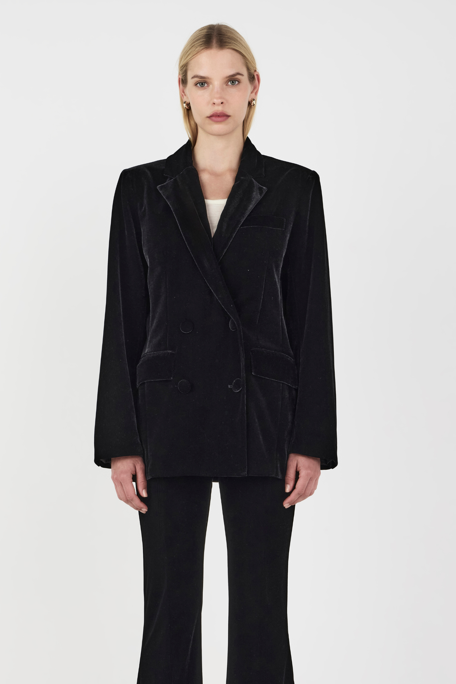 Alistair Velvet Jacket - Black
