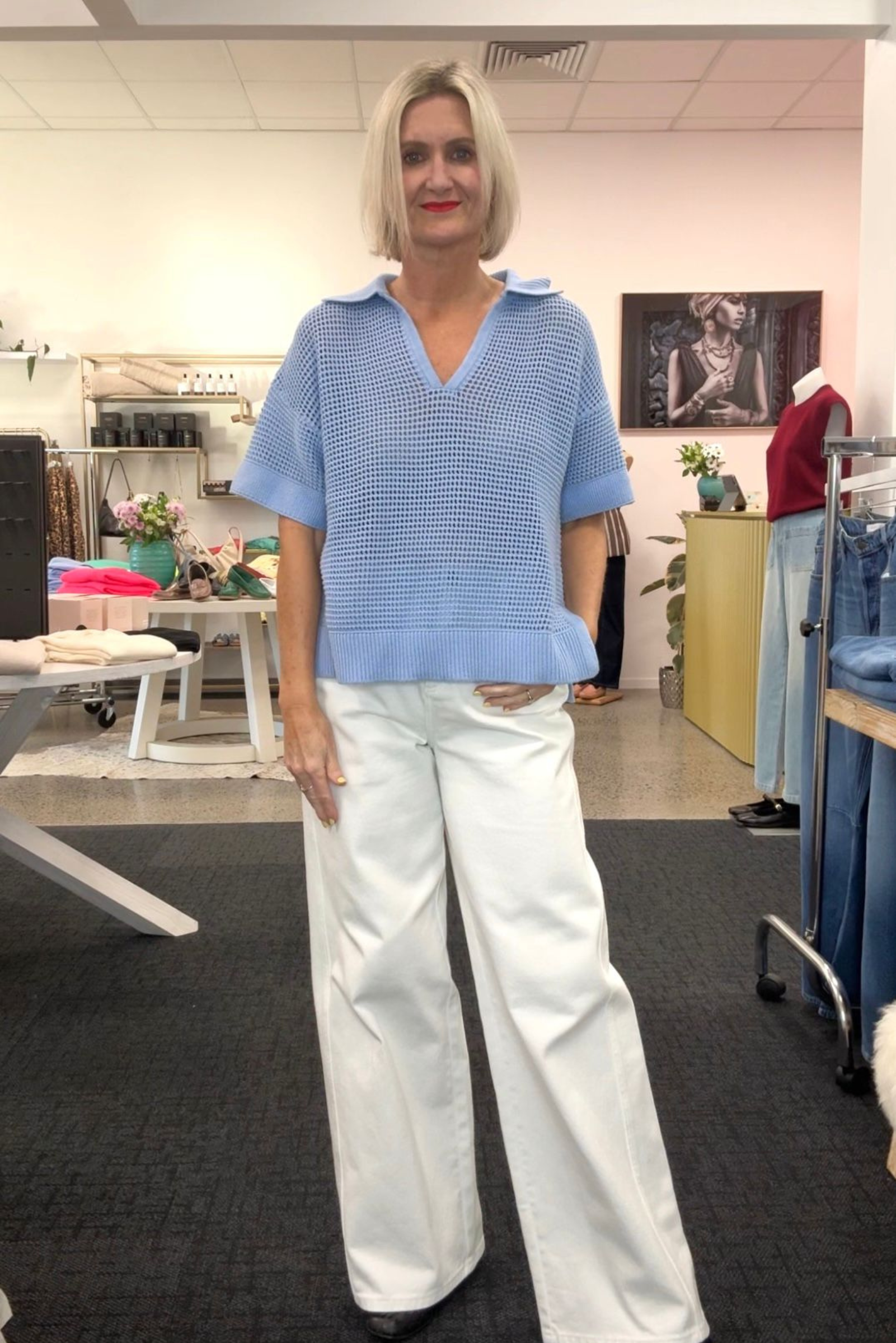 Open Stitch Polo N.2035 - Surf