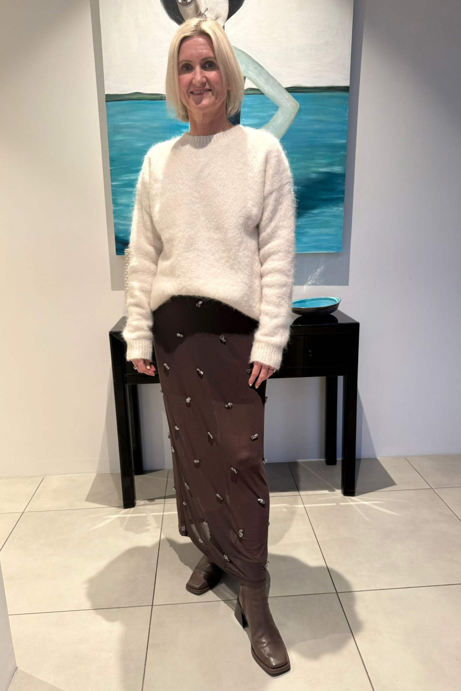 Elara Skirt - Chocolate