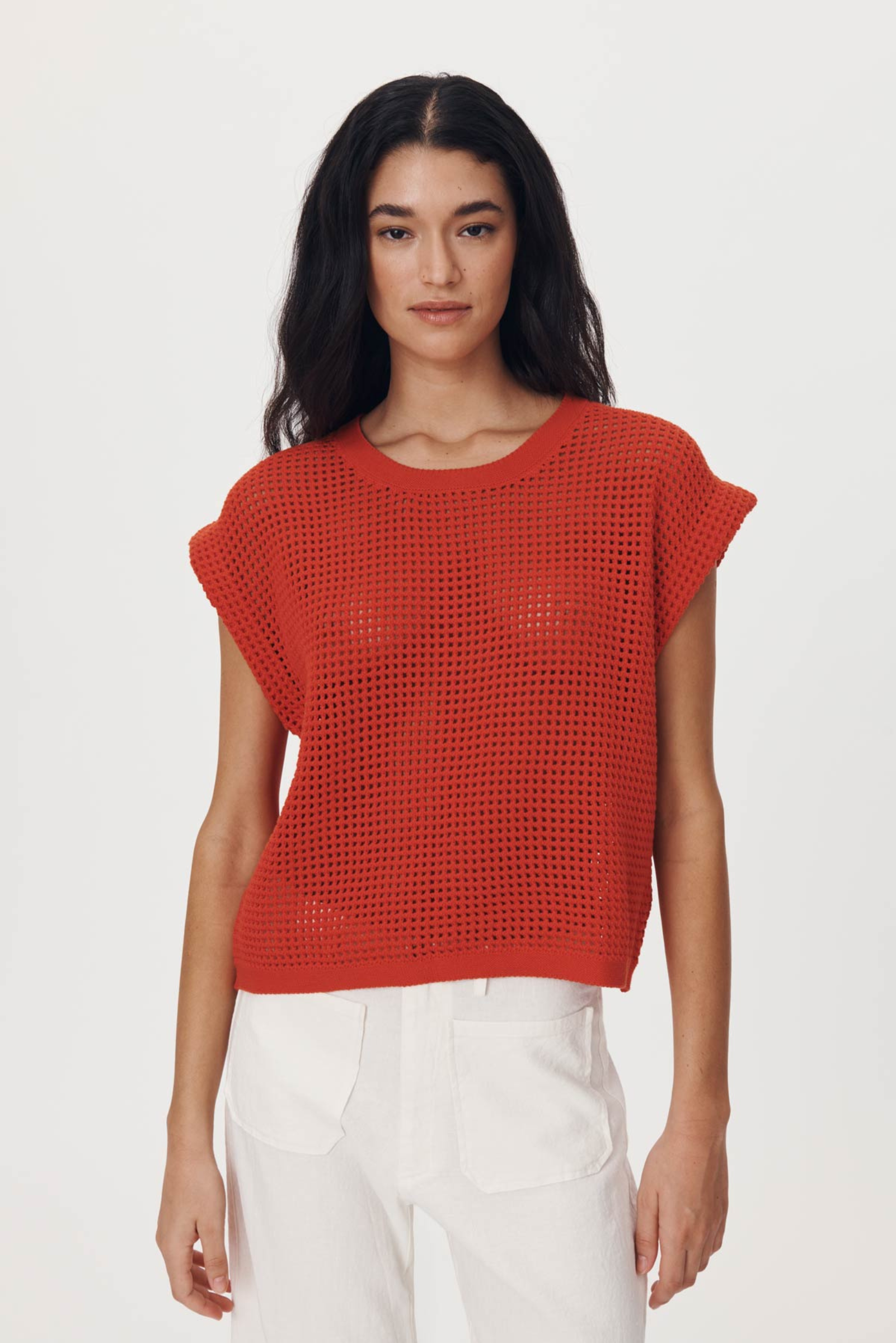 Mimi Knit Top - Red