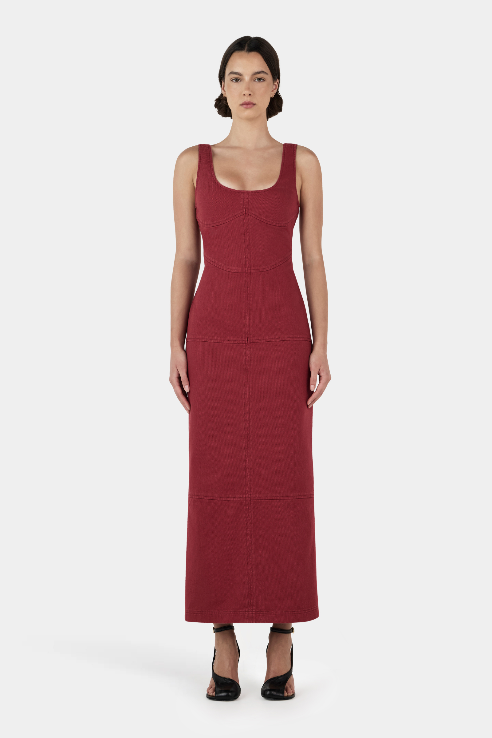 Angelique Denim Dress - Chilli