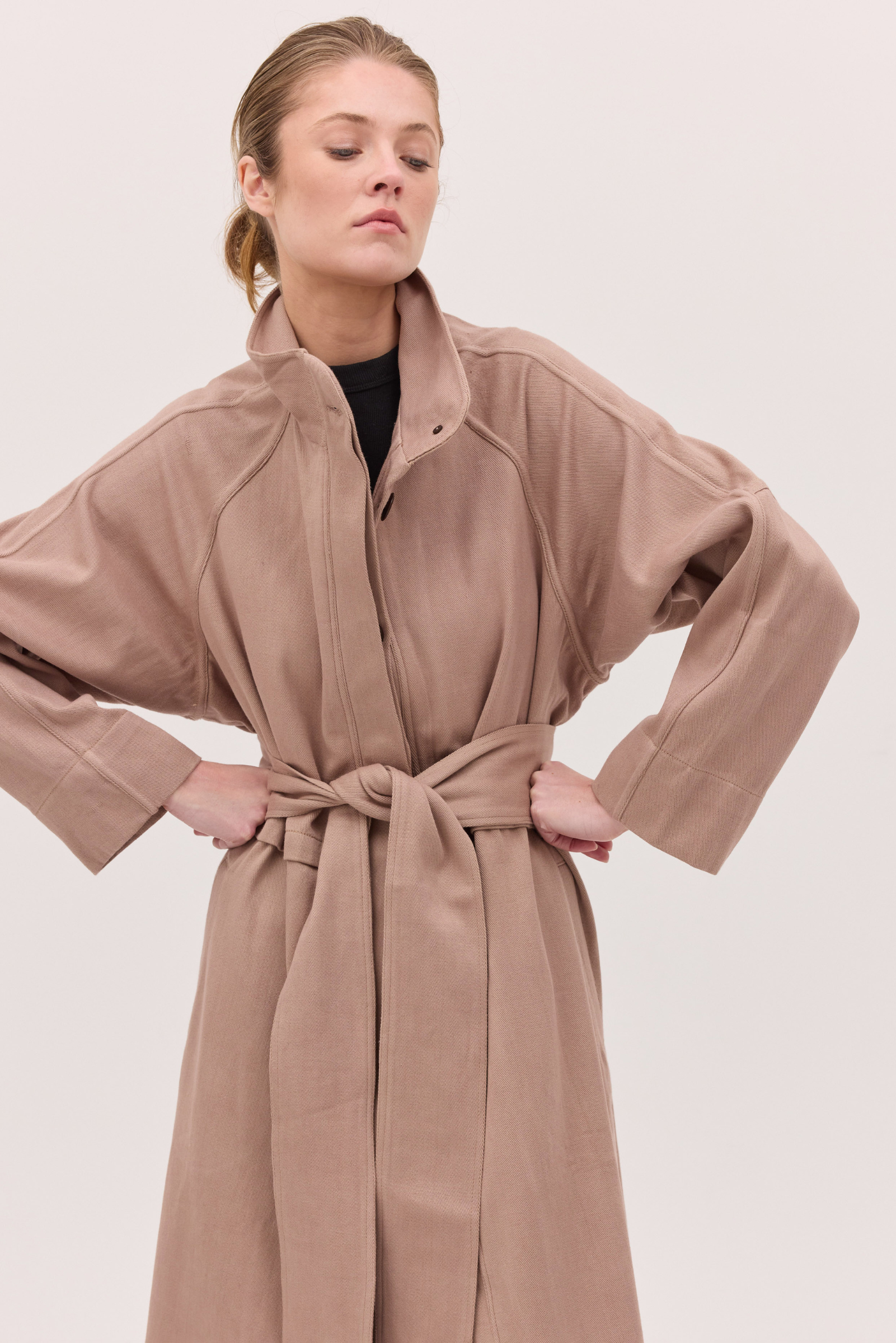 The Denim Trench - Mocha