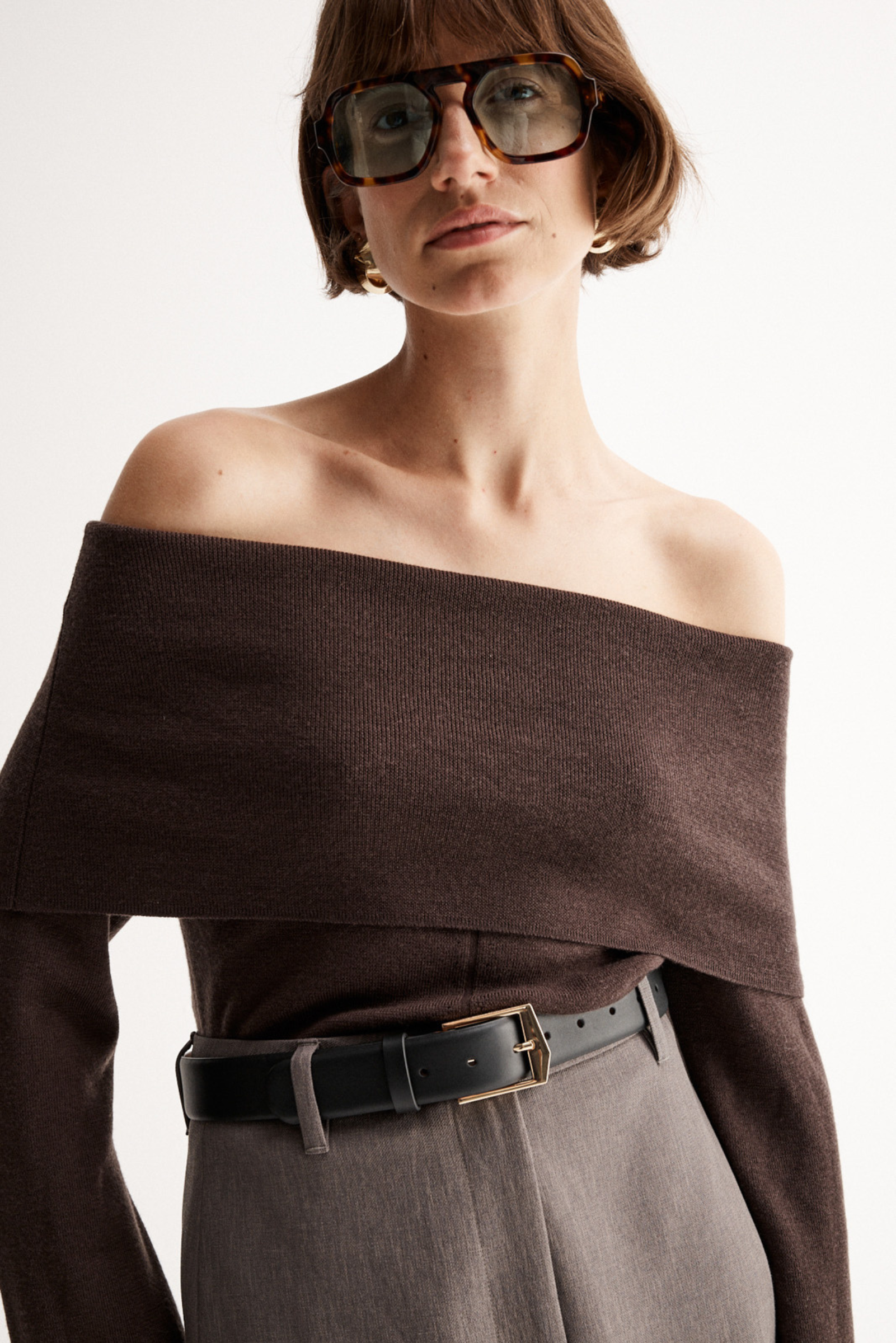 Alexa Knit Top - Chocolate