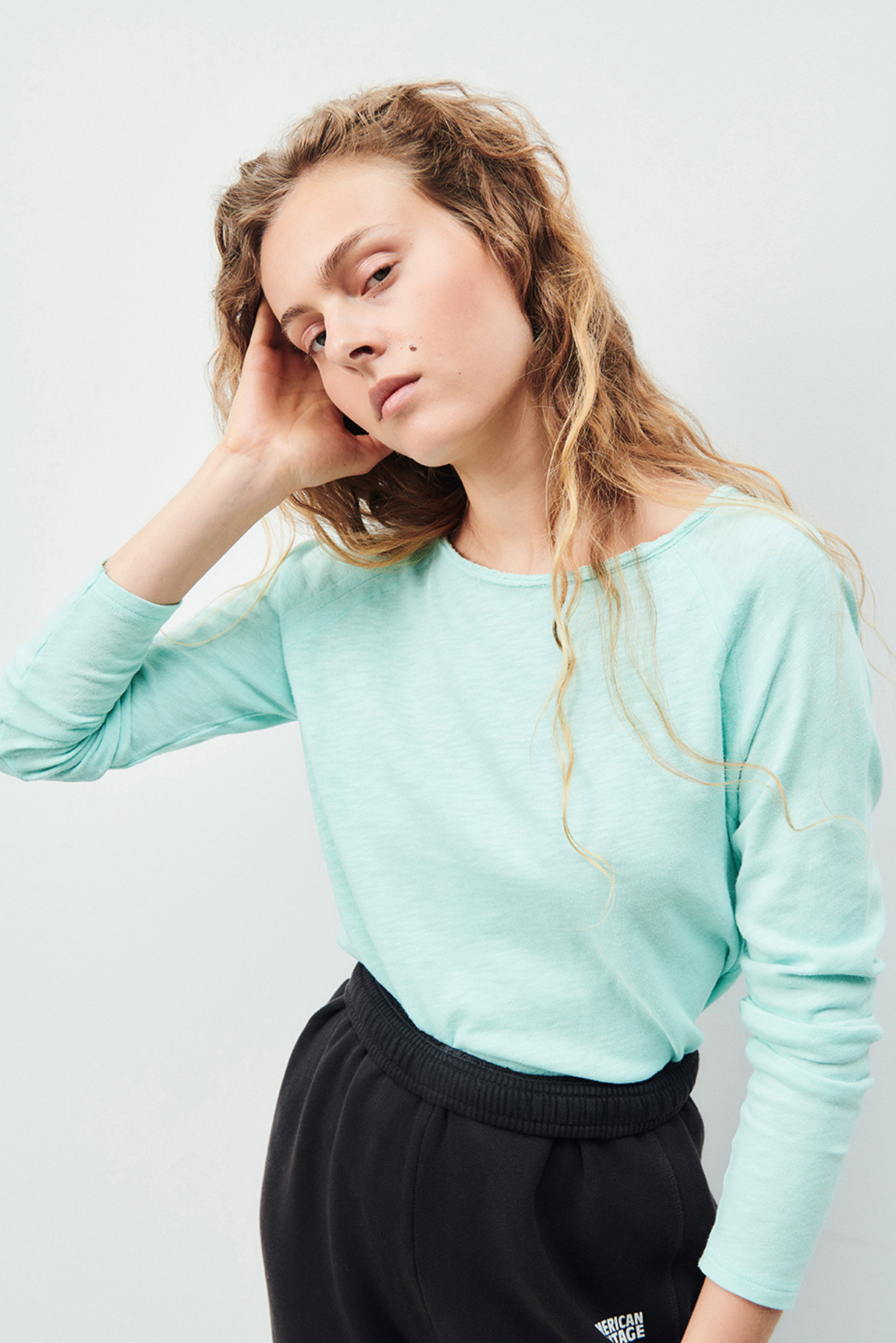 Sonoma Long Sleeve Tee - Ice Blue