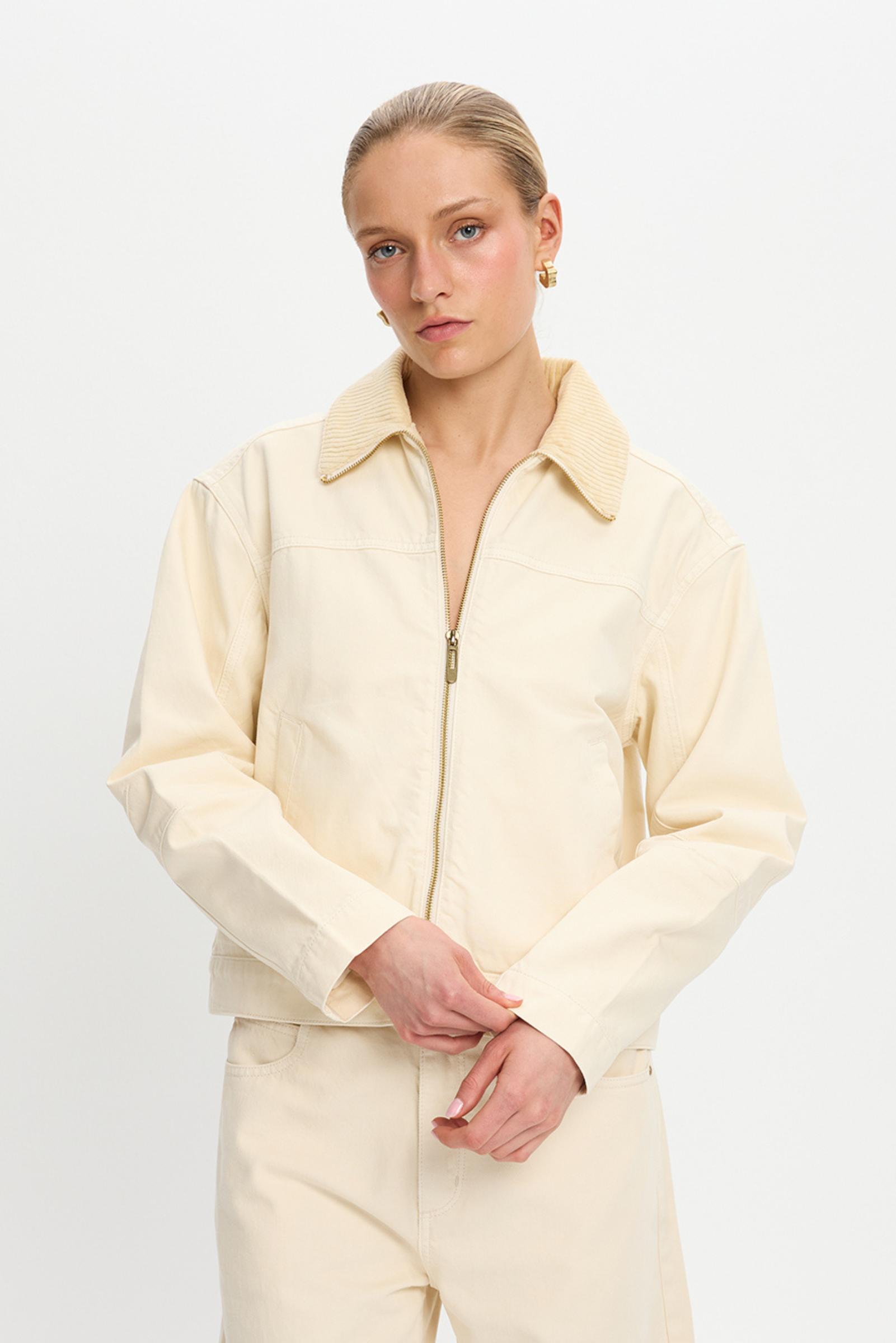 Parker Denim Jacket - Cream