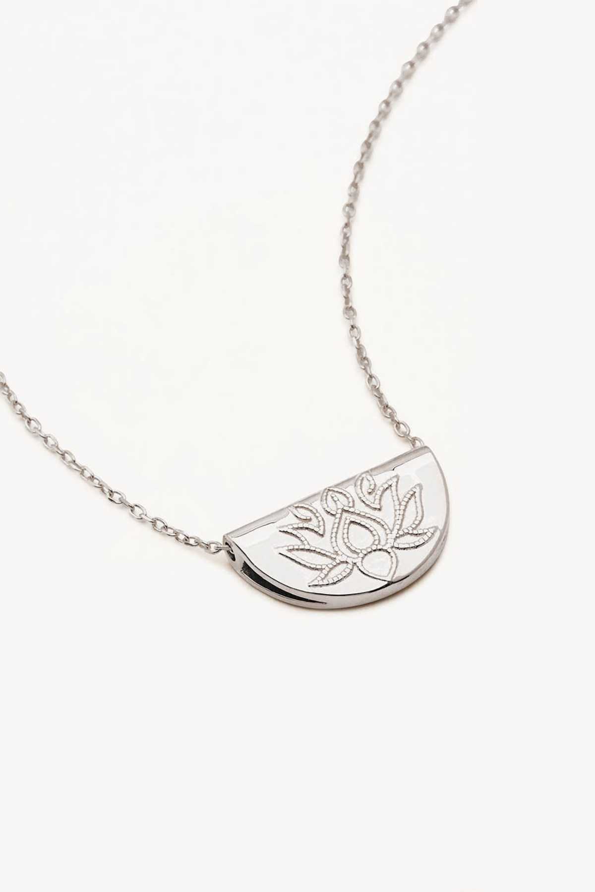 Lotus Necklace - Sterling Silver