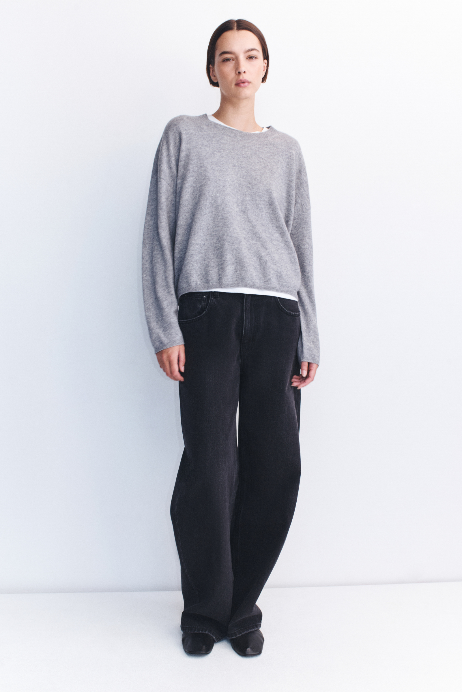 Odelle Cashmere Knit - Grey Marle