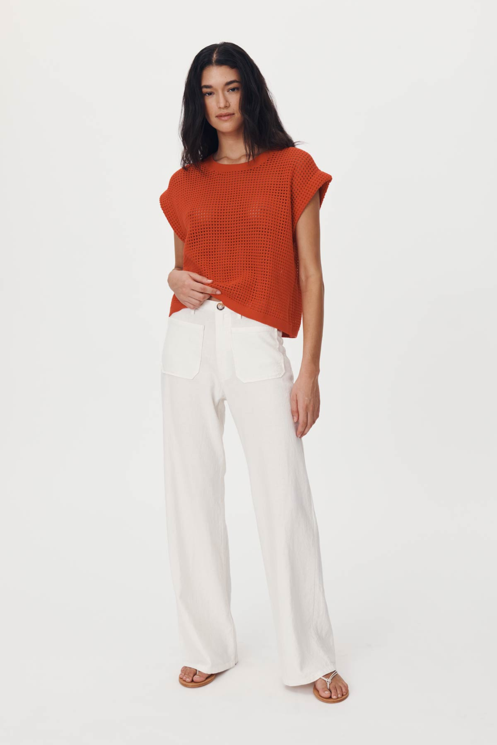 Paige Linen Pants - Bone