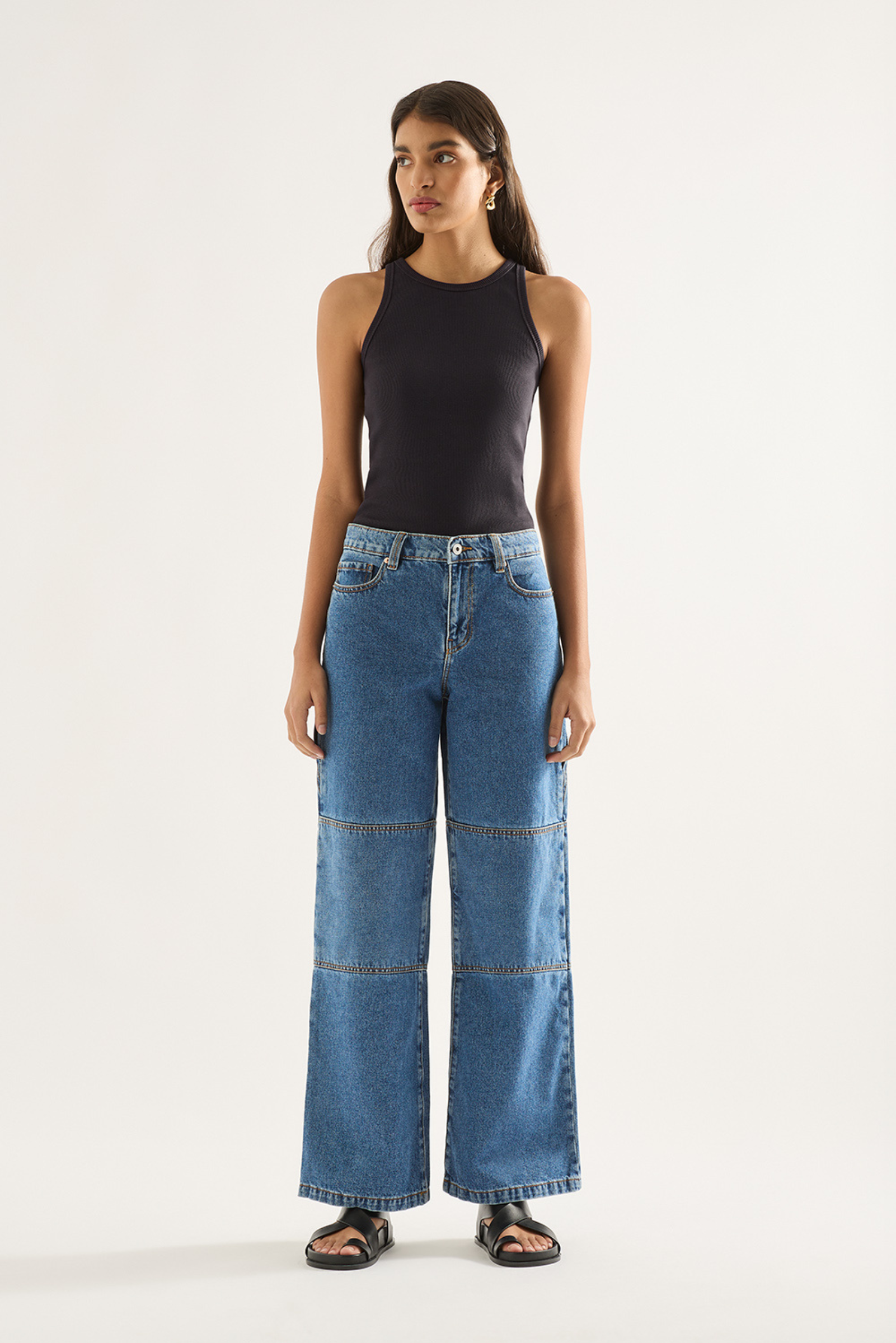 Outland Bianca Jeans - Moment Mid Blue