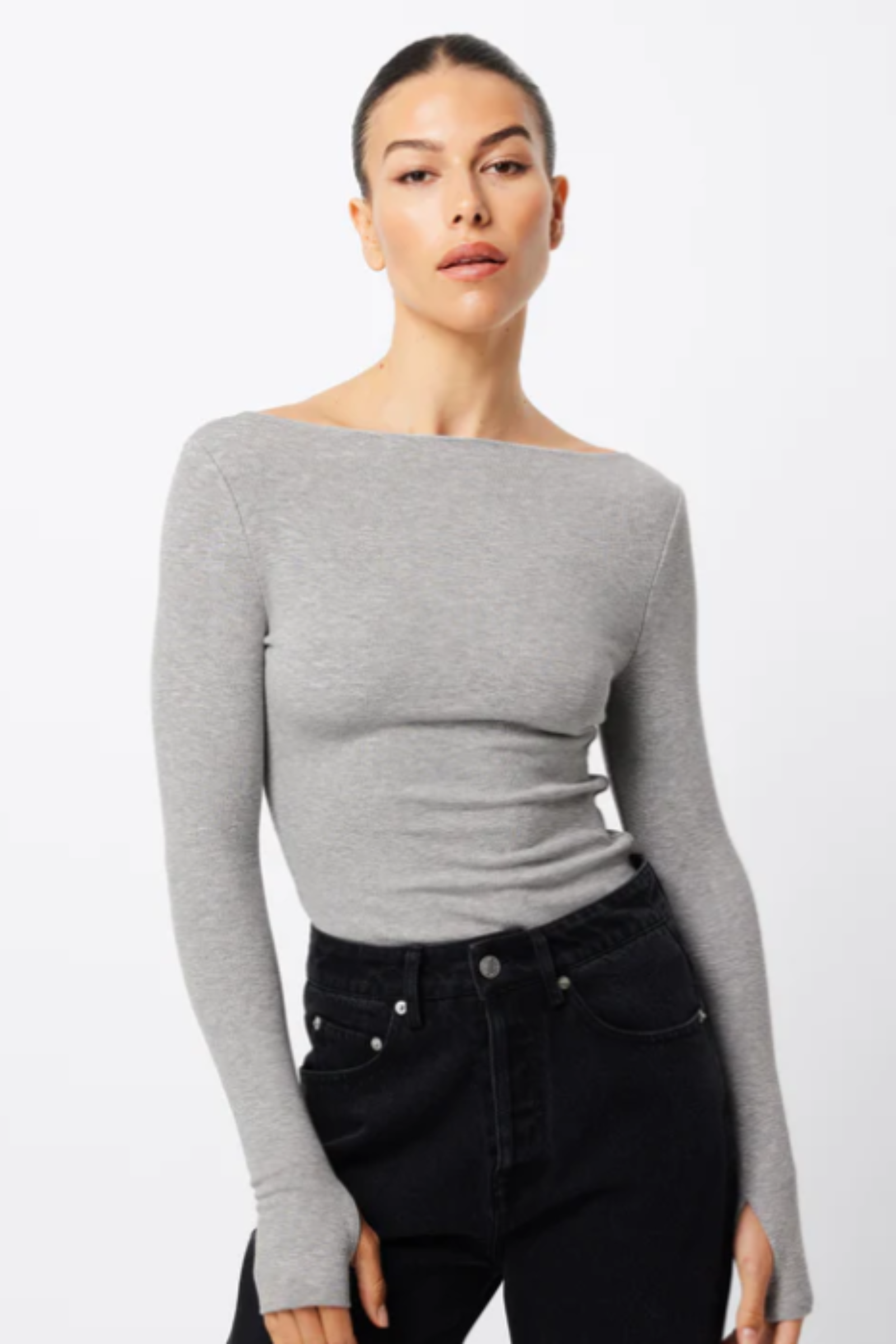 Camden Top - Grey Marle