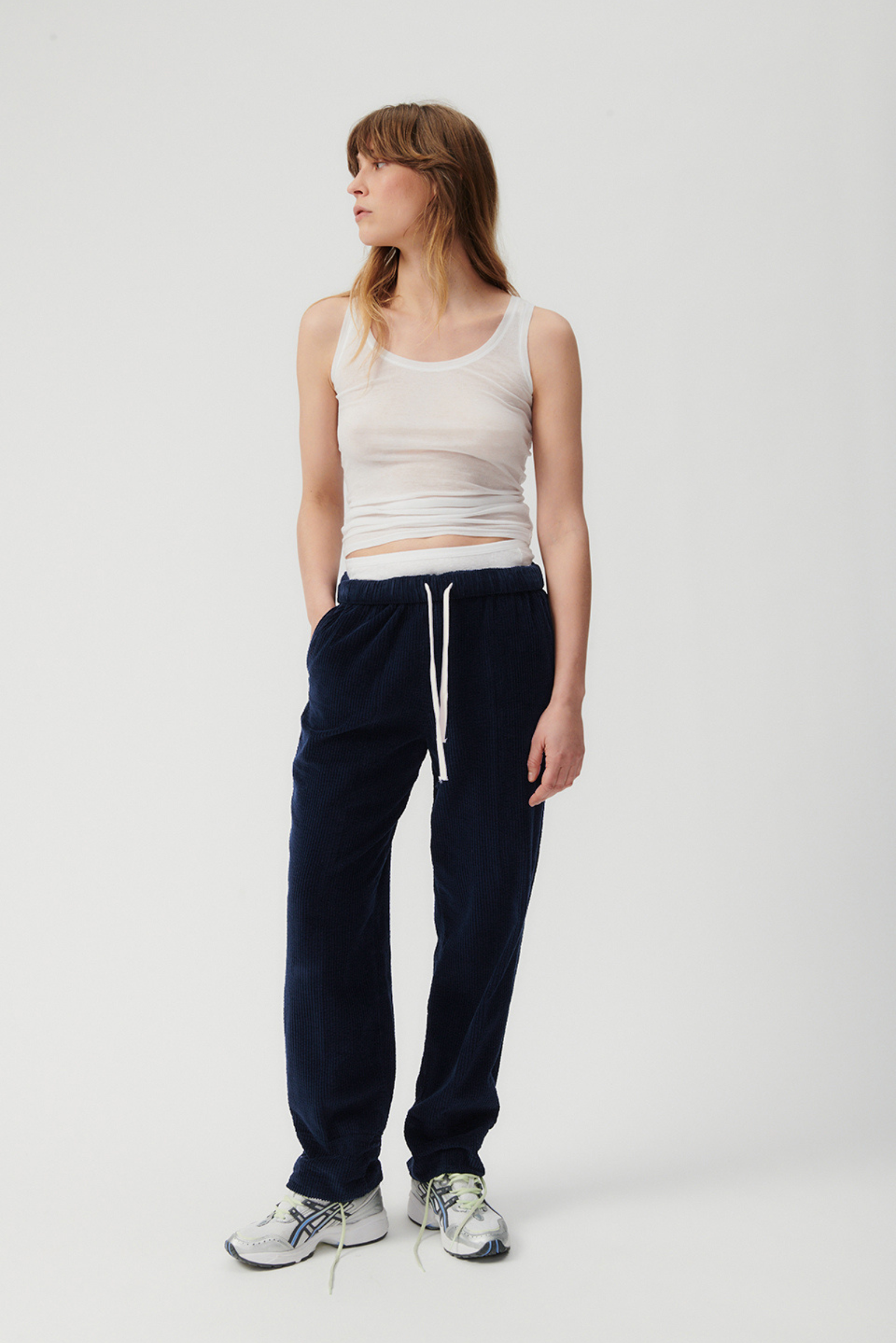 American Vintage Cord Pants - Navy