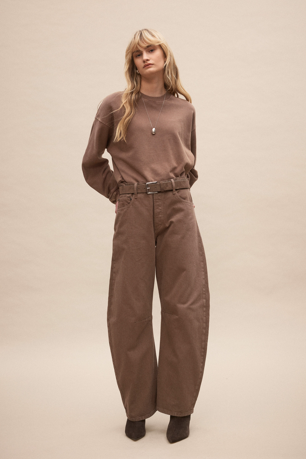 Vera Barrel Jeans - Cinnamon