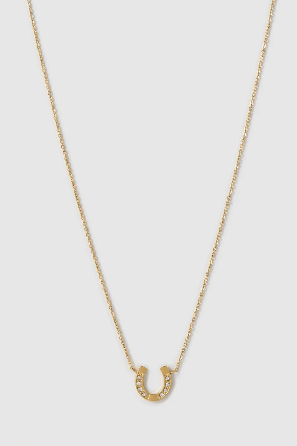 Lucky Horseshoe Necklace - Gold
