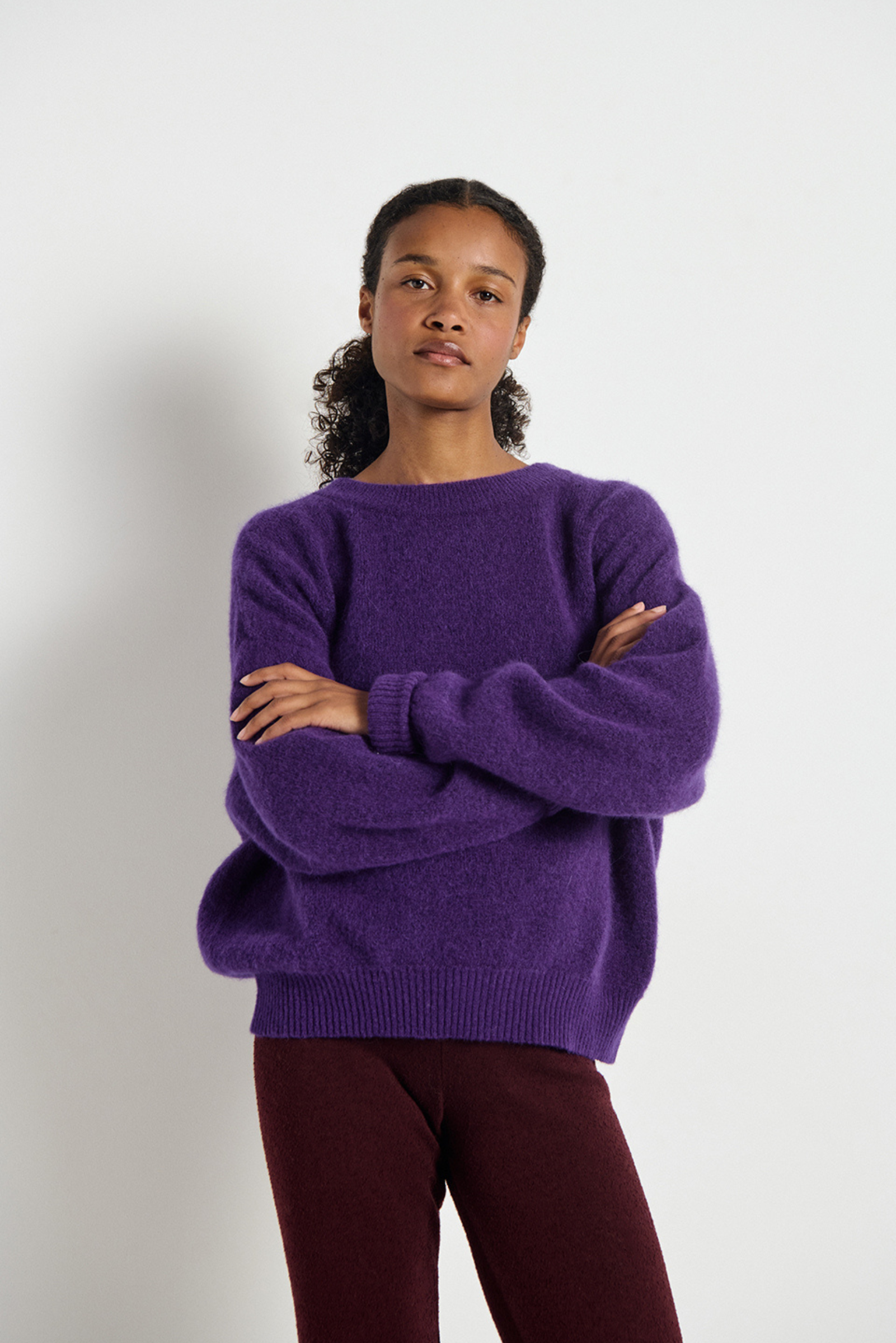 Vitow Jumper - Eggplant