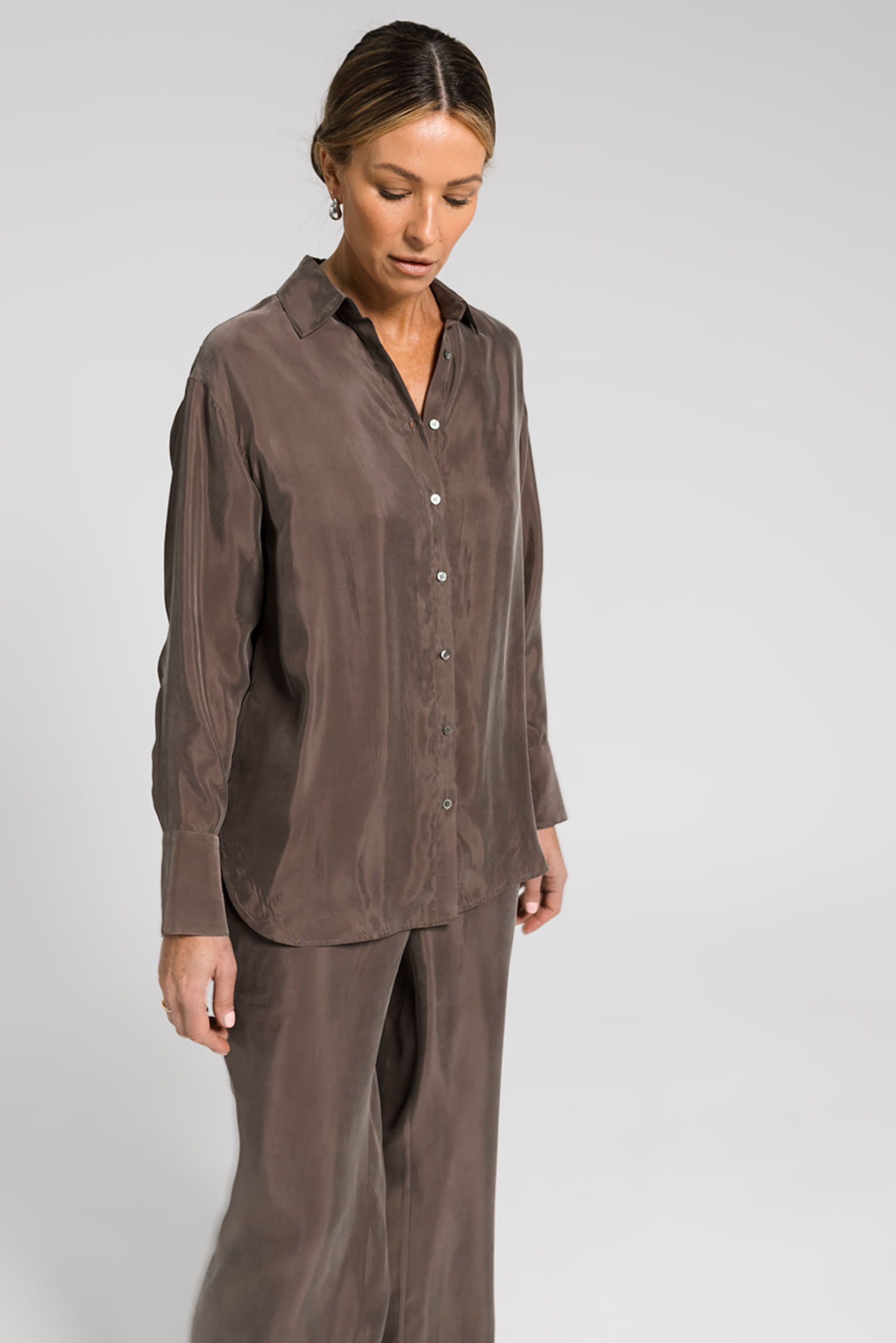 Ivy Cupro Shirt - Bronze