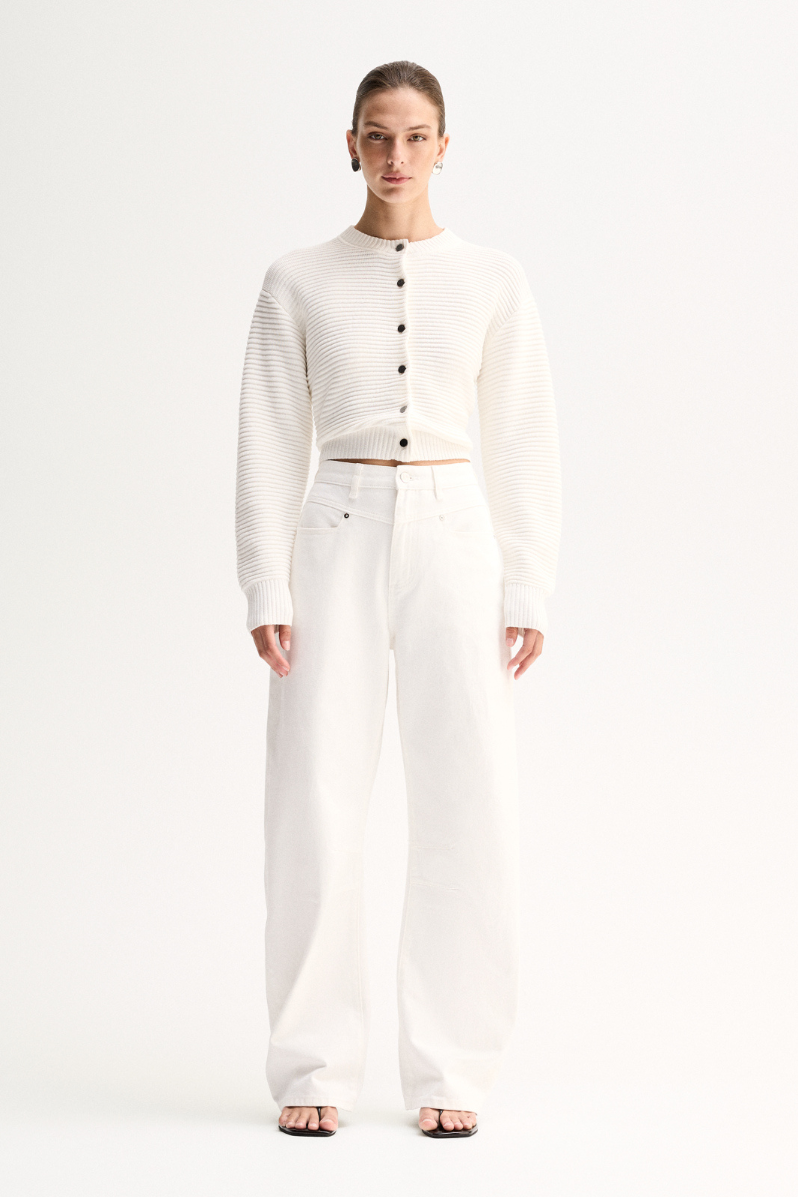 Lenna Knit Cardigan - White